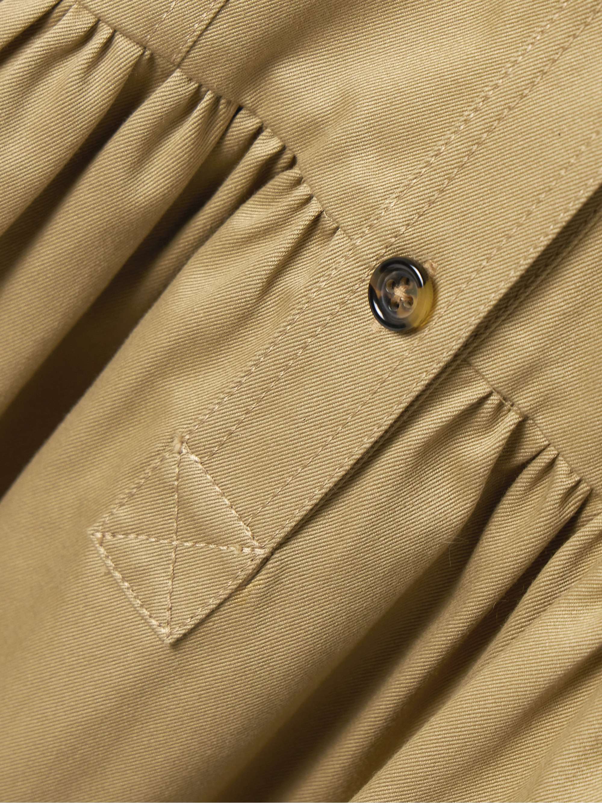 Edie belted cotton-twill midi shirt dress view