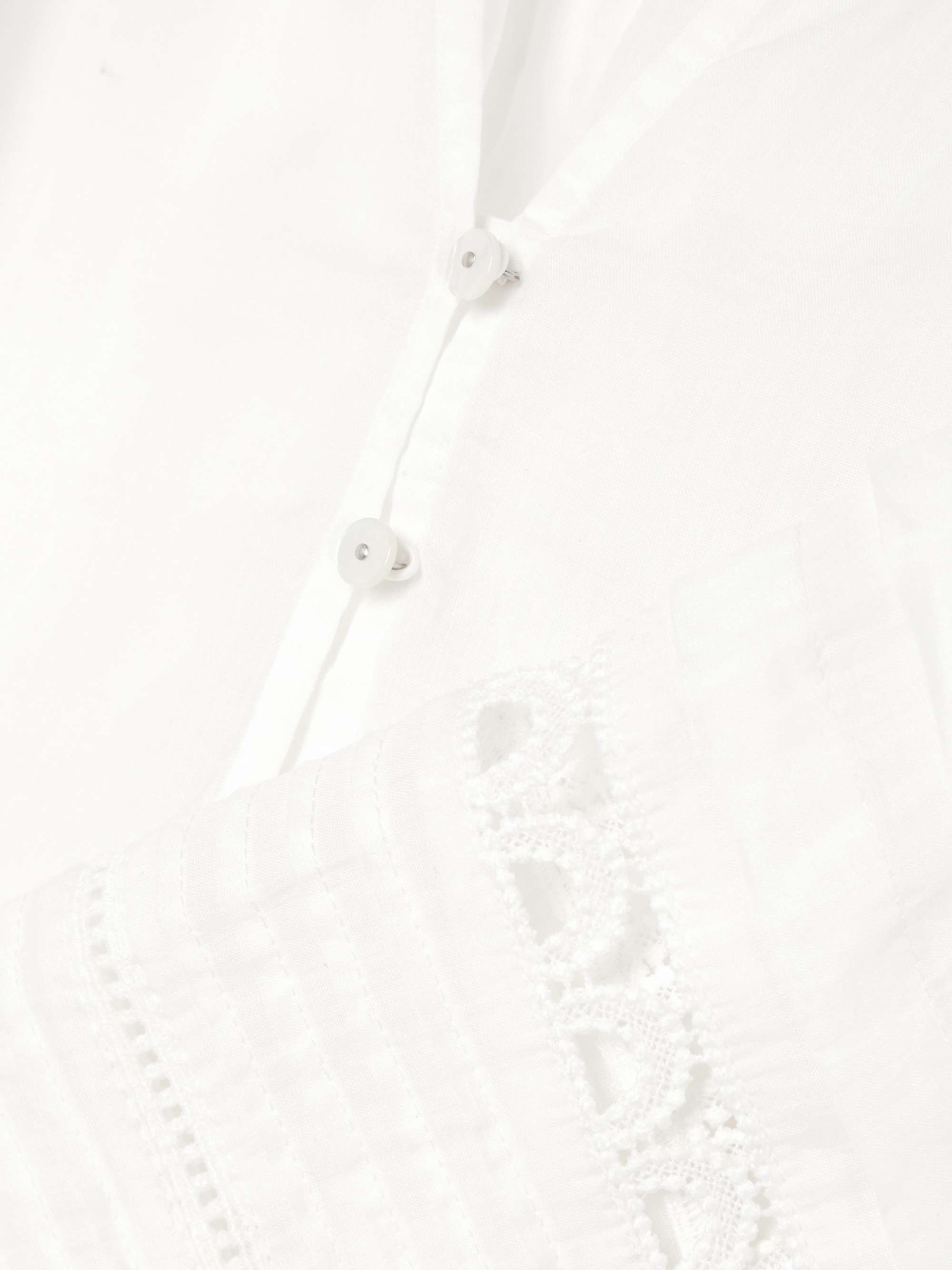 Ailani crochet-trimmed pintucked ramie-voile blouse view