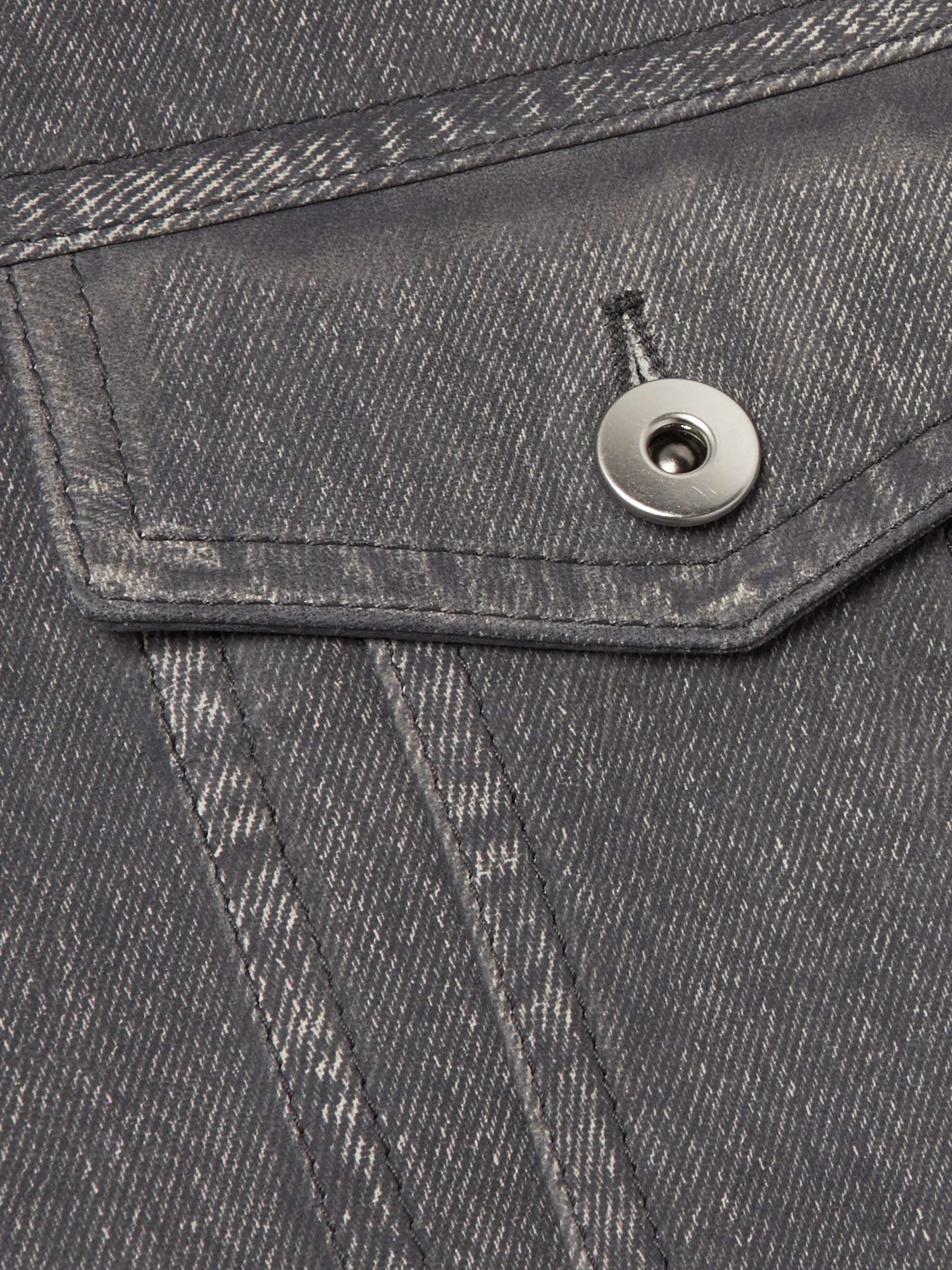 Printed Leather Jacket view