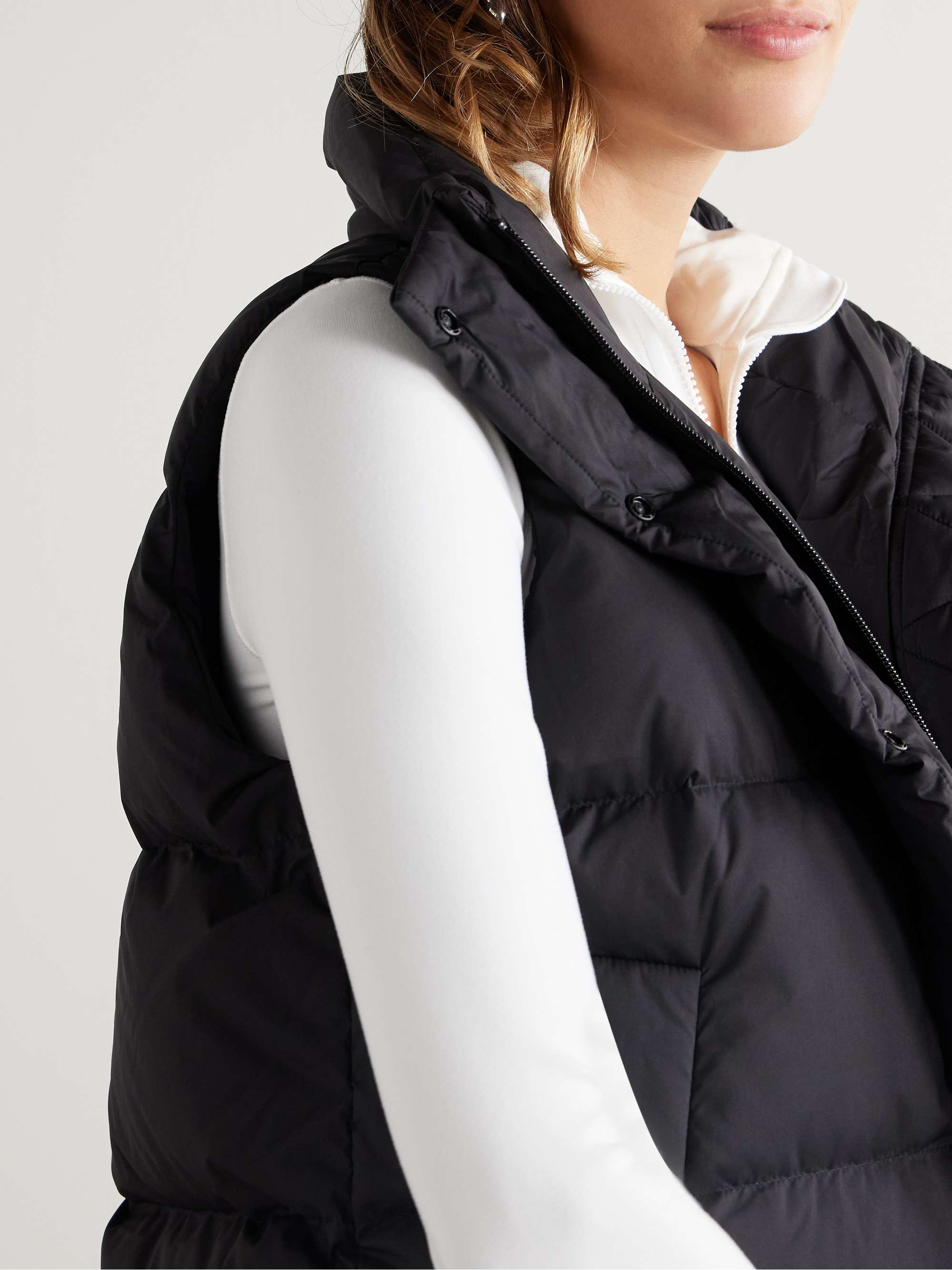 Wunder Puff quilted SoftMatte™ hooded down vest view
