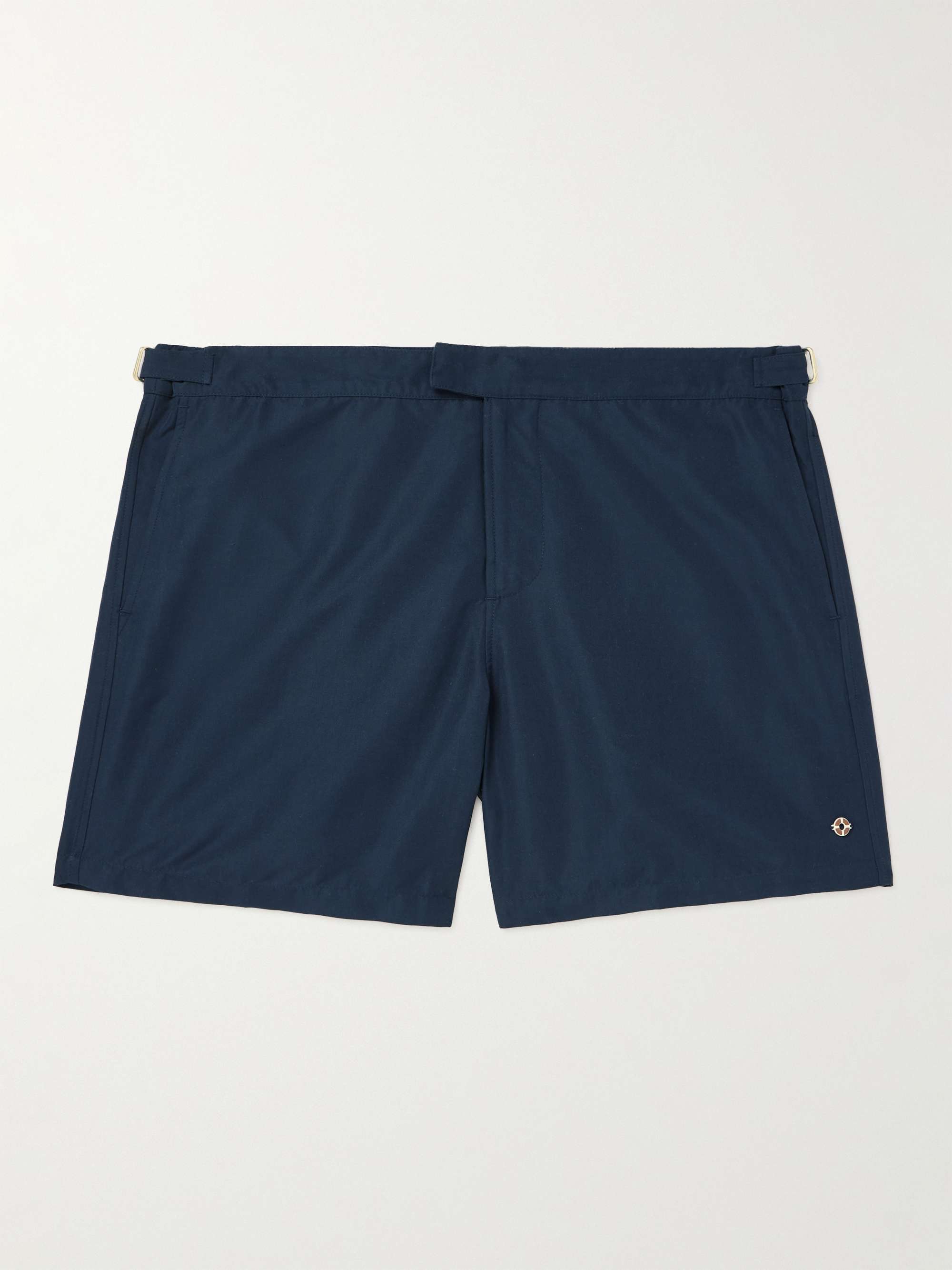 Embellished Straight-Leg Mid-Length Swim Shorts hero visual