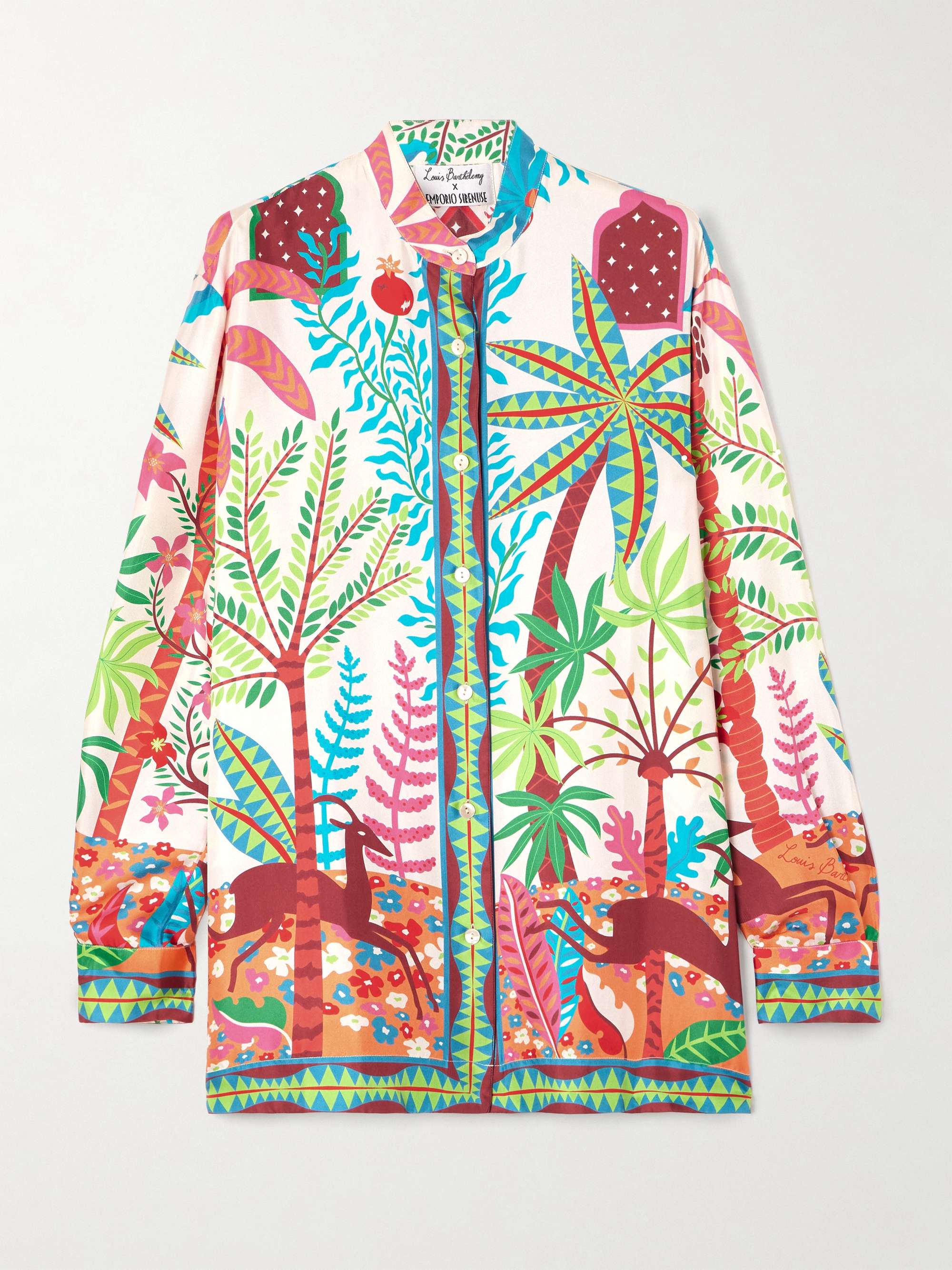 + Louis Barthélemy Kelsy printed silk-twill shirt hero visual