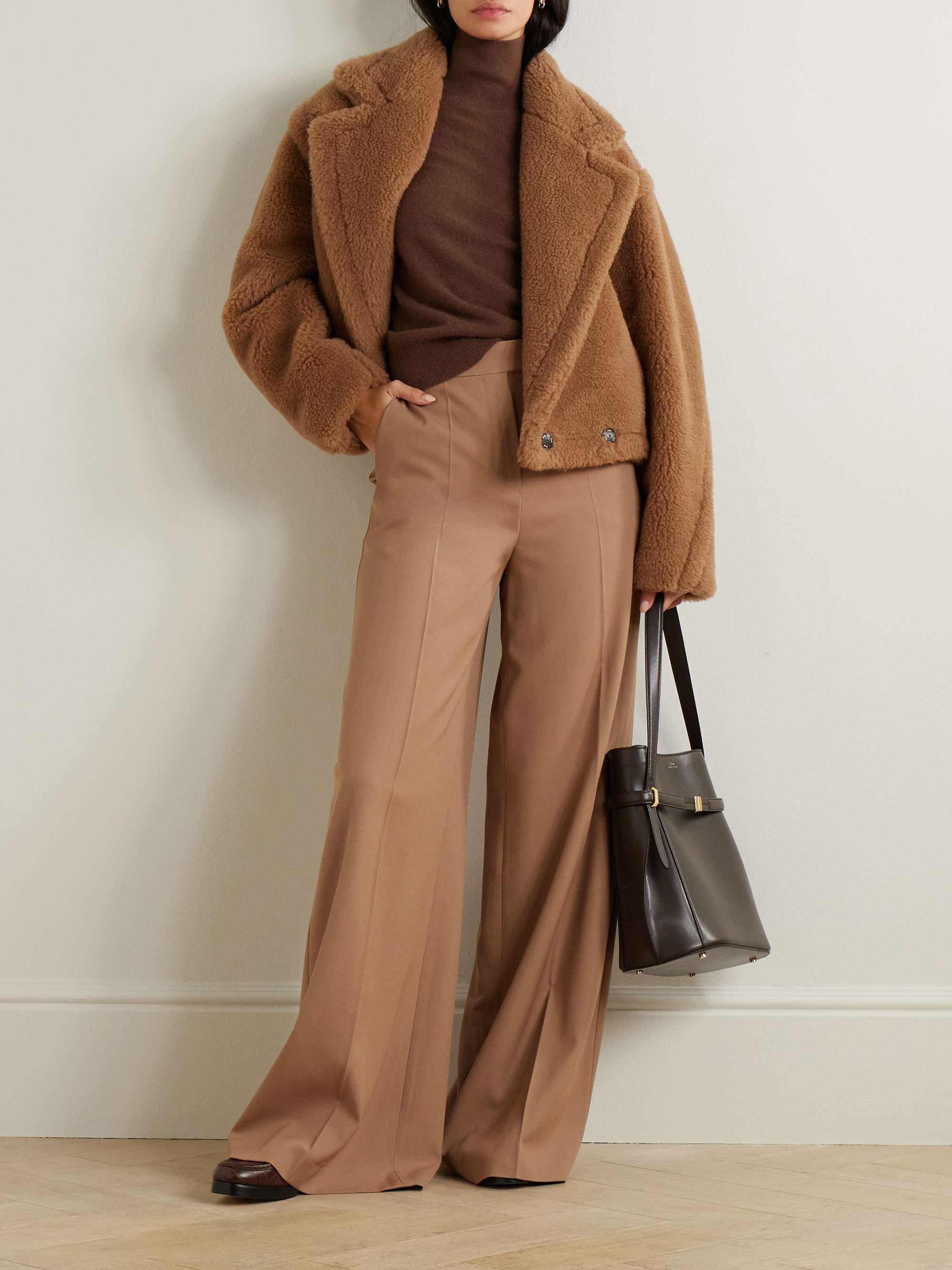 Oggeri Teddy camel hair and silk-blend jacket view