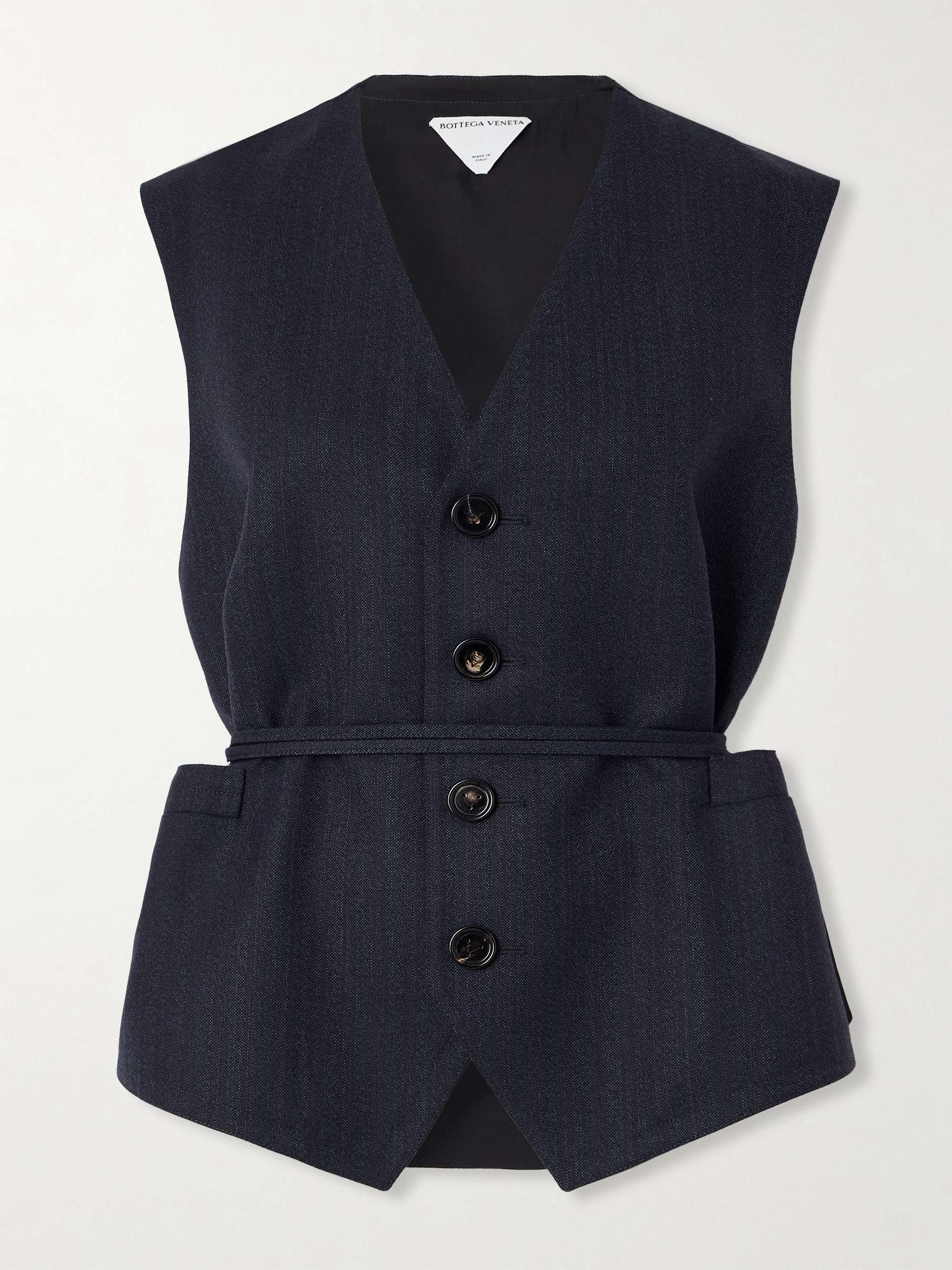 Belted wool waistcoat hero visual