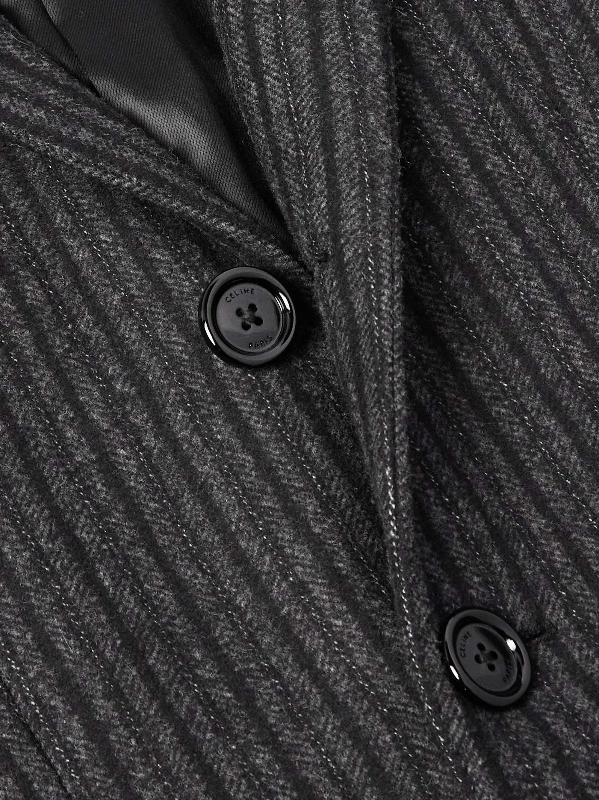 Chesterfield Striped Wool Coat view