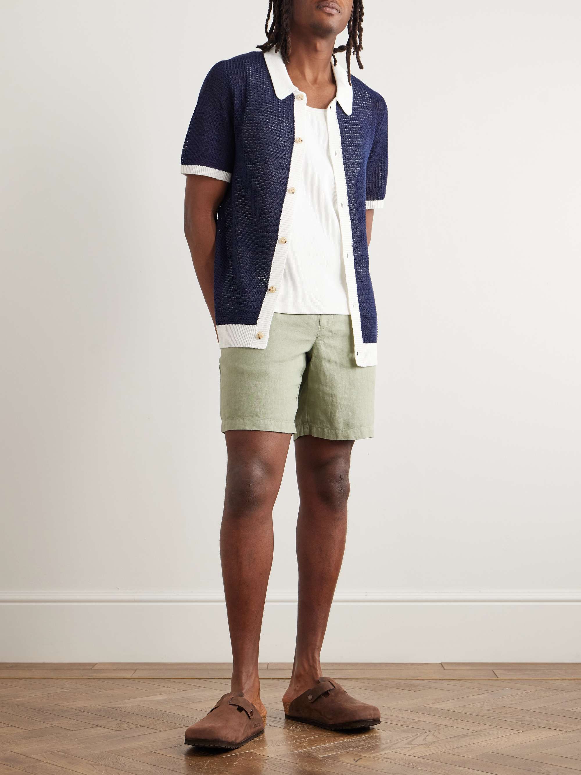 Two-Tone Linen Shirt view