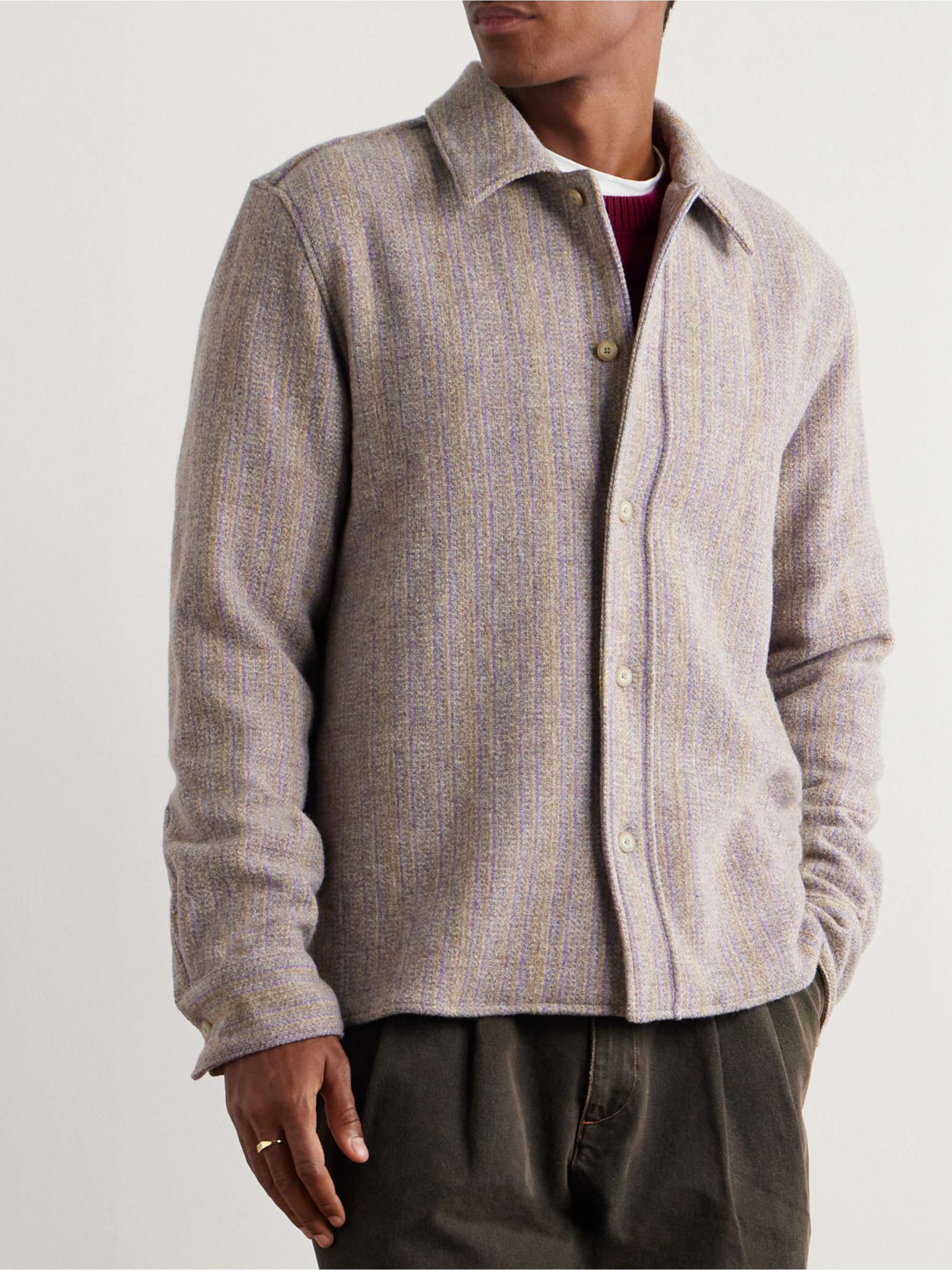 Cullu Striped Wool Overshirt view