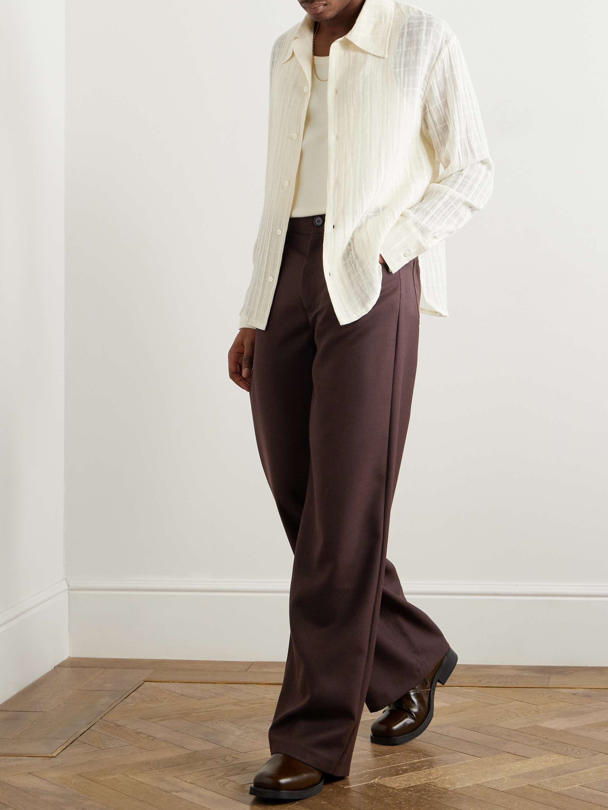 Ignacio Checked Cotton-Gauze Shirt view