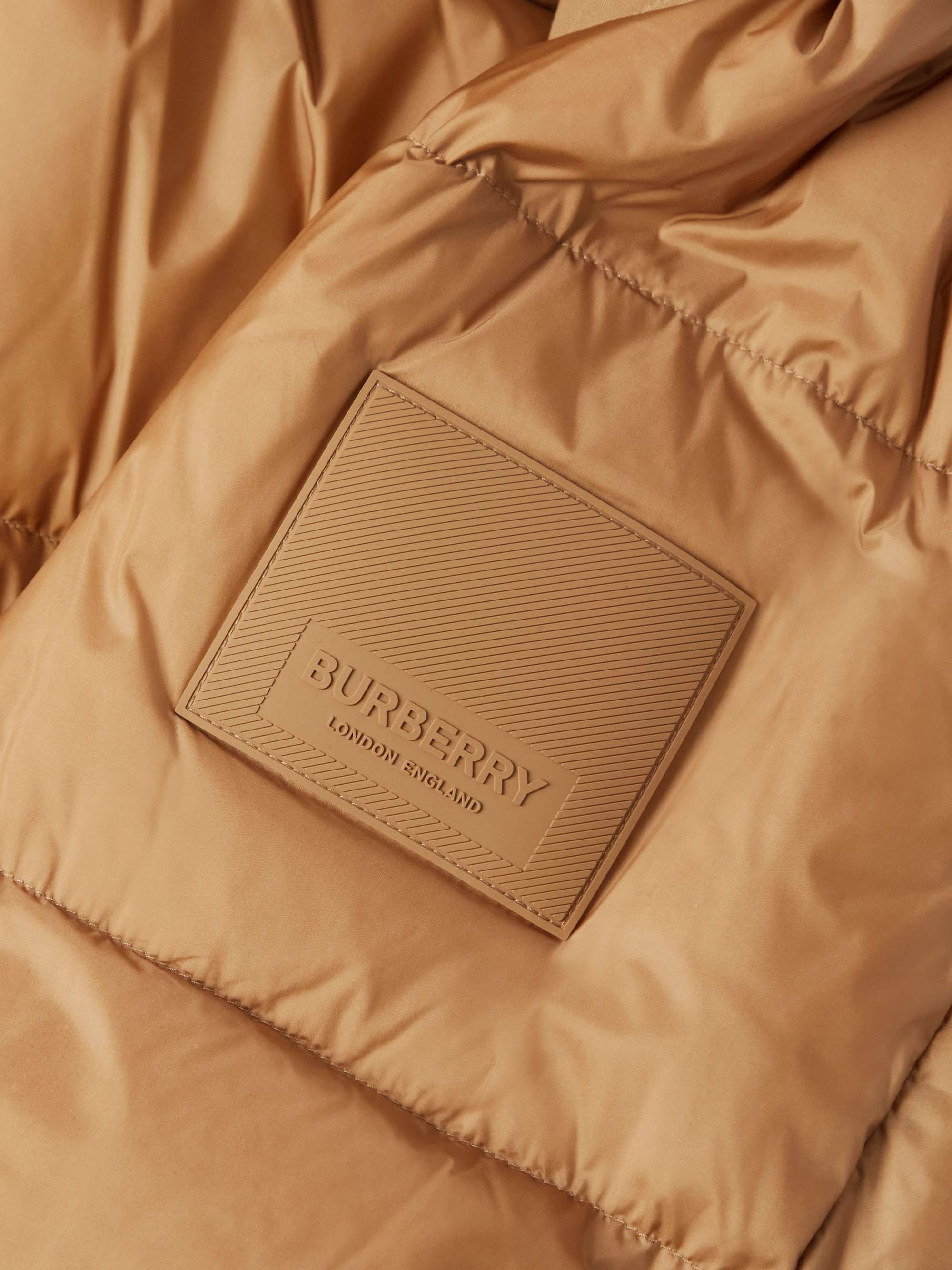 Convertible Logo-Appliquéd Quilted Shell Hooded Down Jacket view