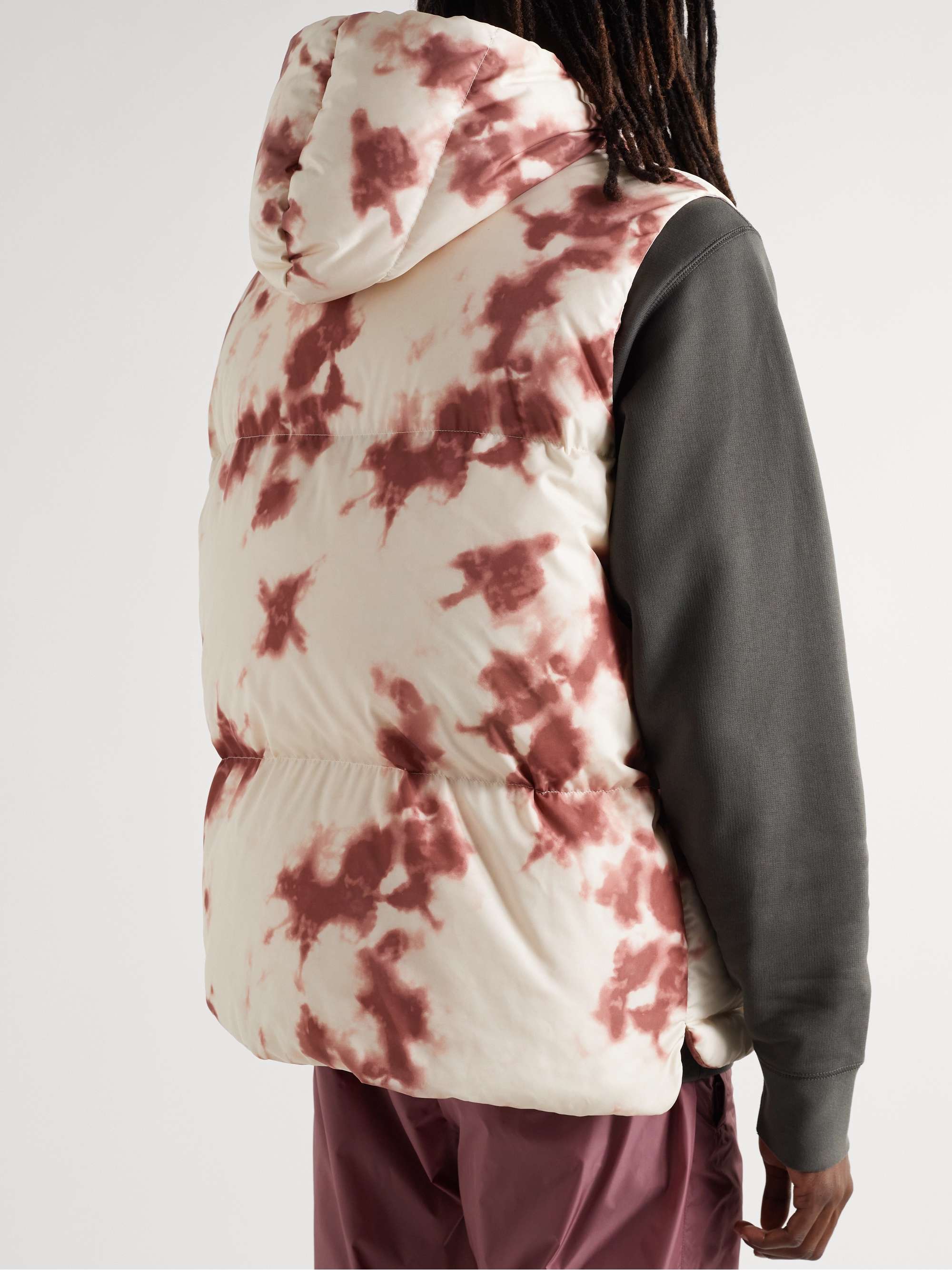 2 Moncler 1952 Tie-Dyed Quilted Shell Hooded Gilet view