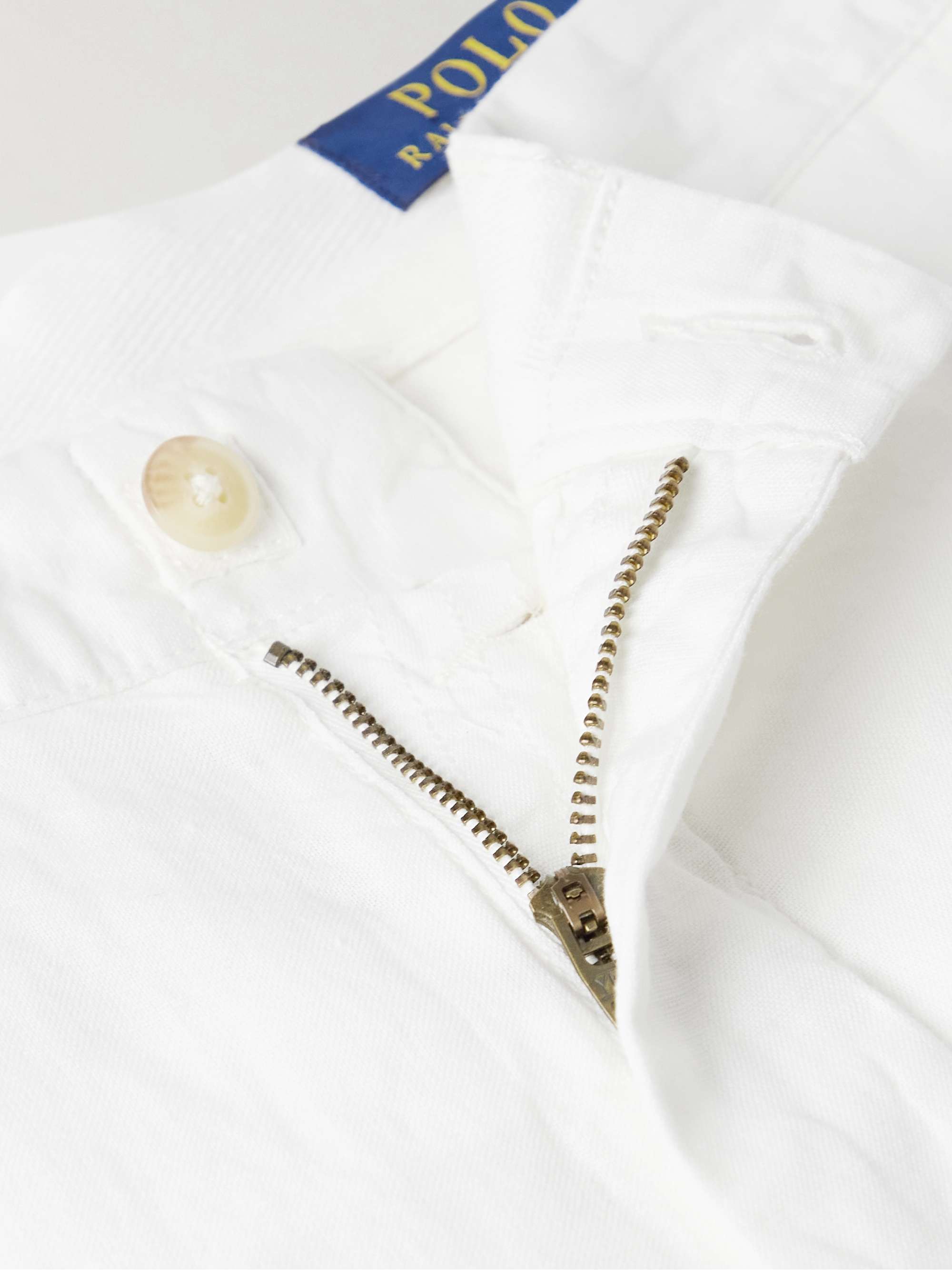 Slim-Fit Straight-Leg Linen and Cotton-Blend Trousers view