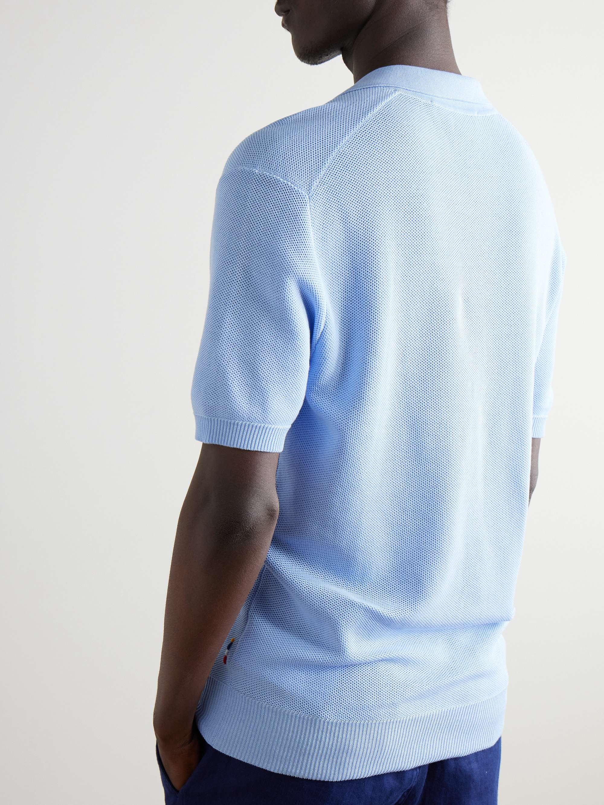 Horton Organic Cotton-Piqué Polo Shirt view