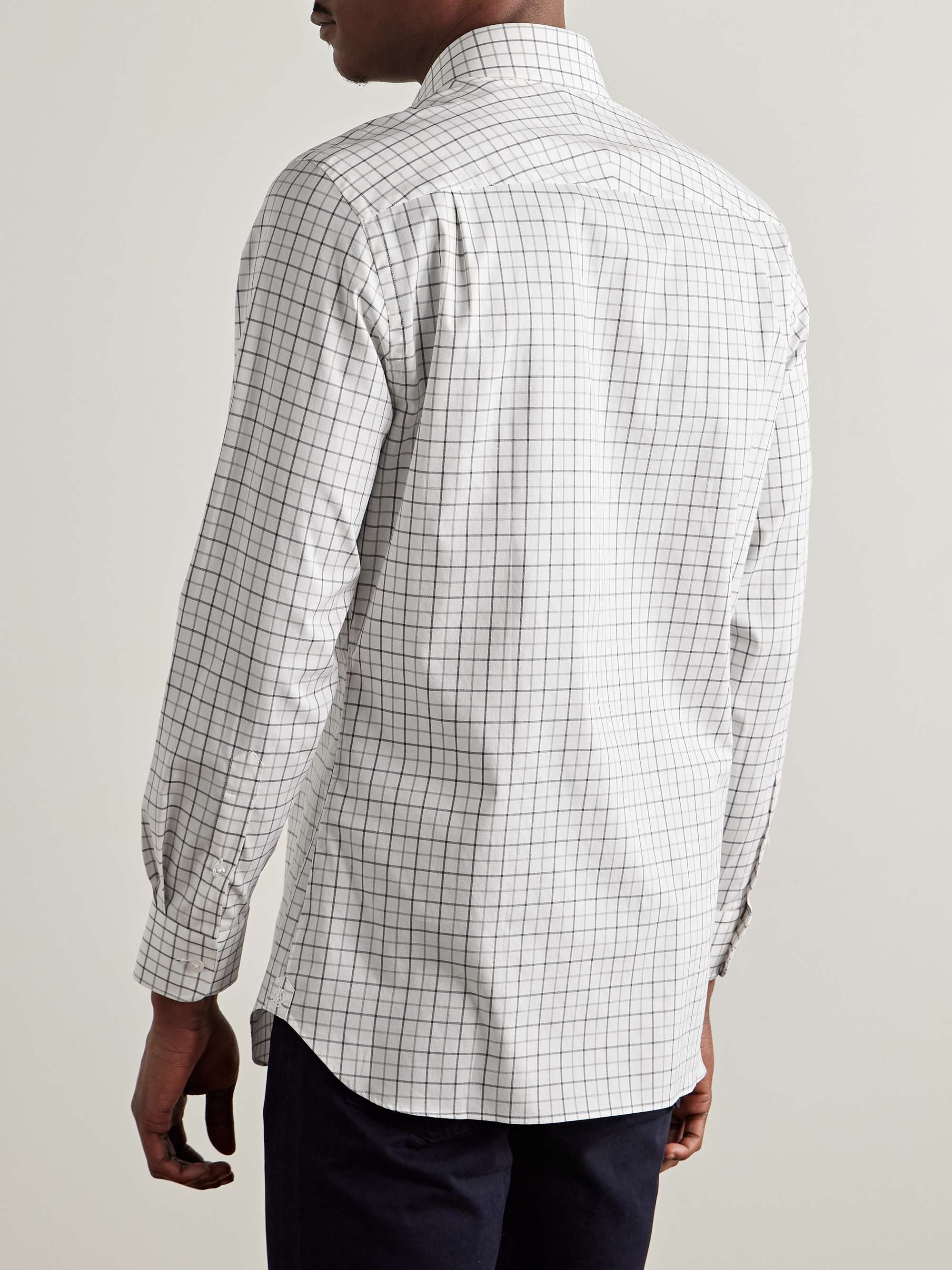 Checked Cotton-Twill Shirt view