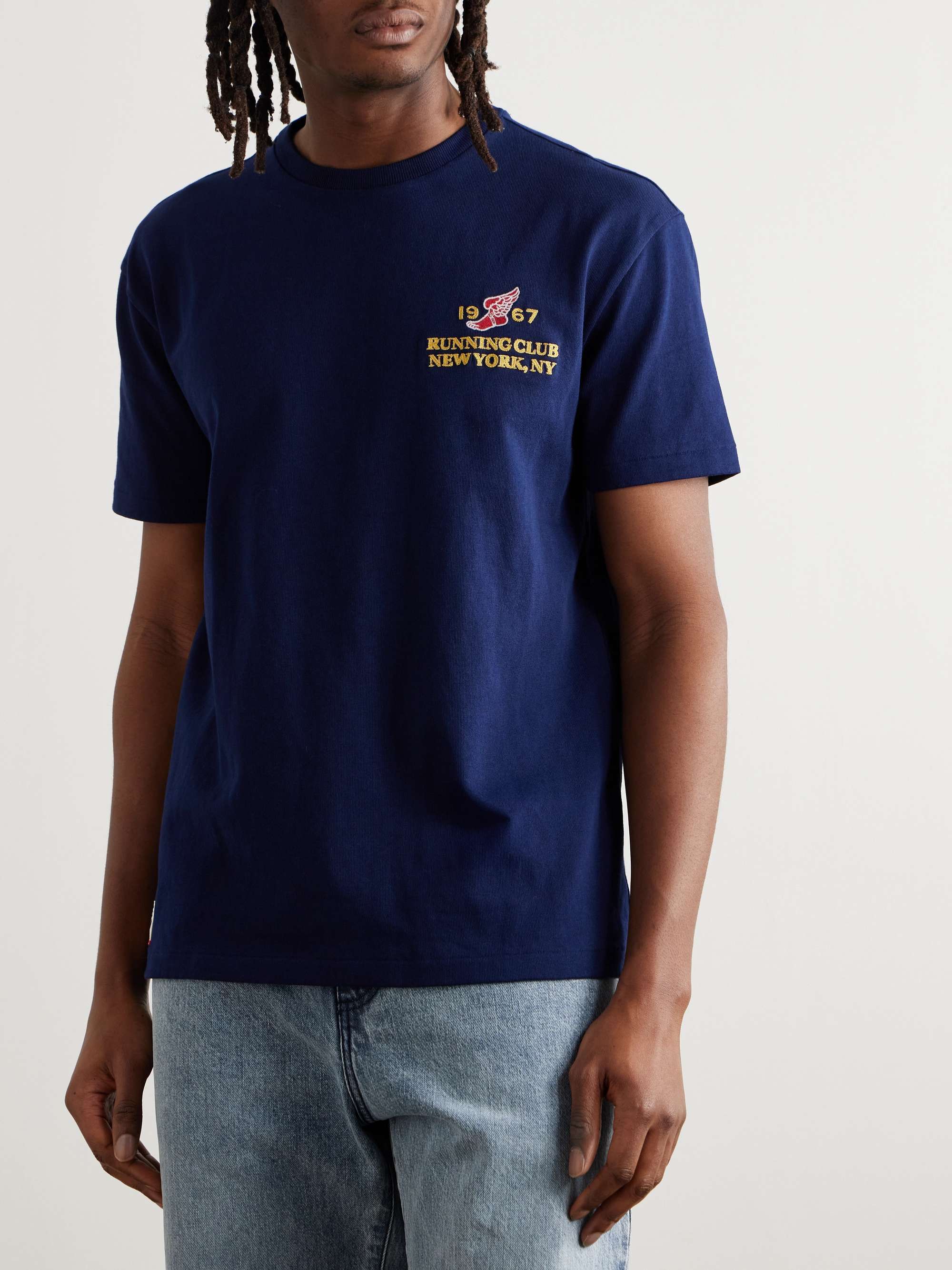 Embroidered Cotton-Jersey T-Shirt view