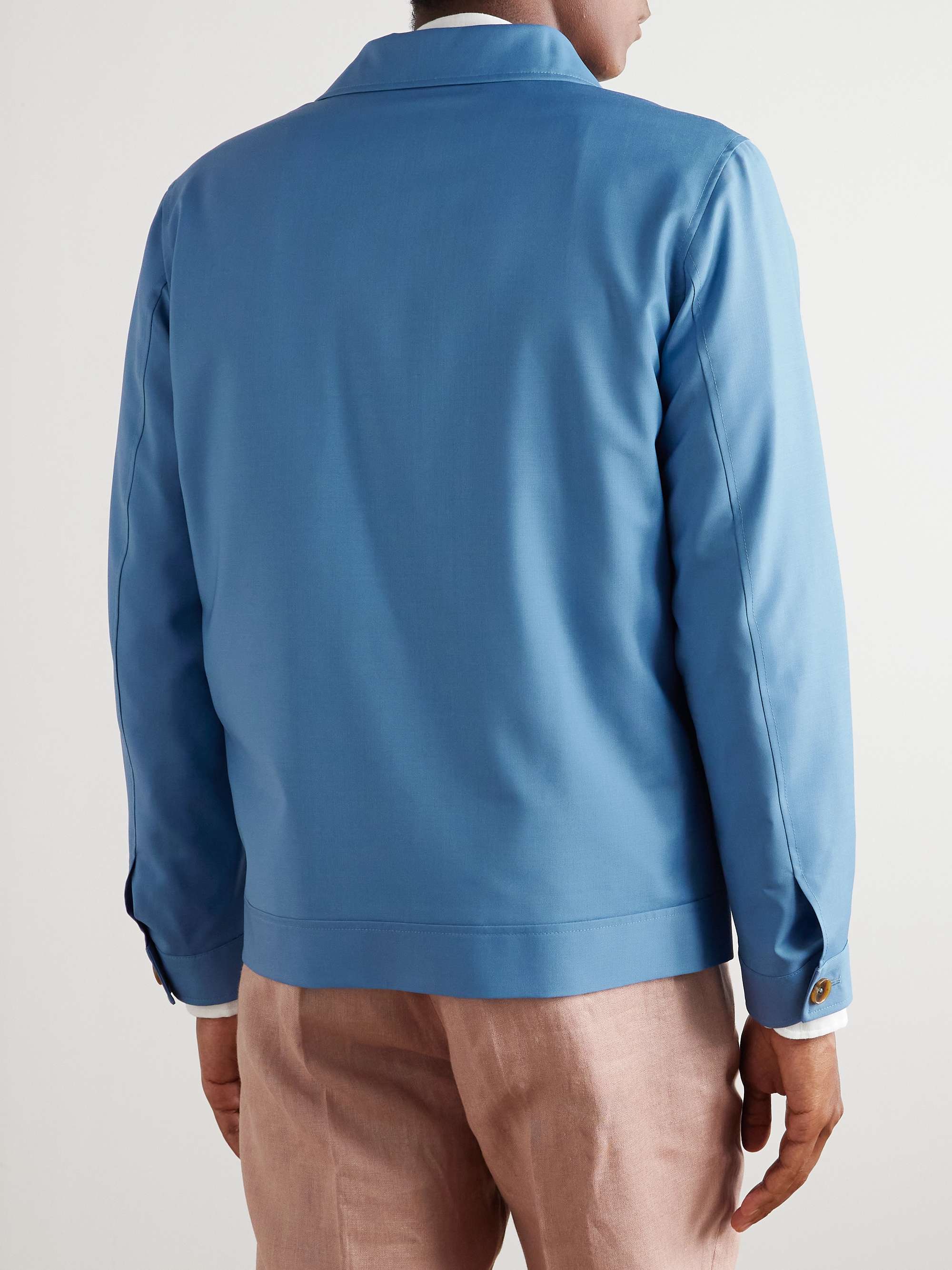 Wool and Mohair-Blend Blouson Jacket view