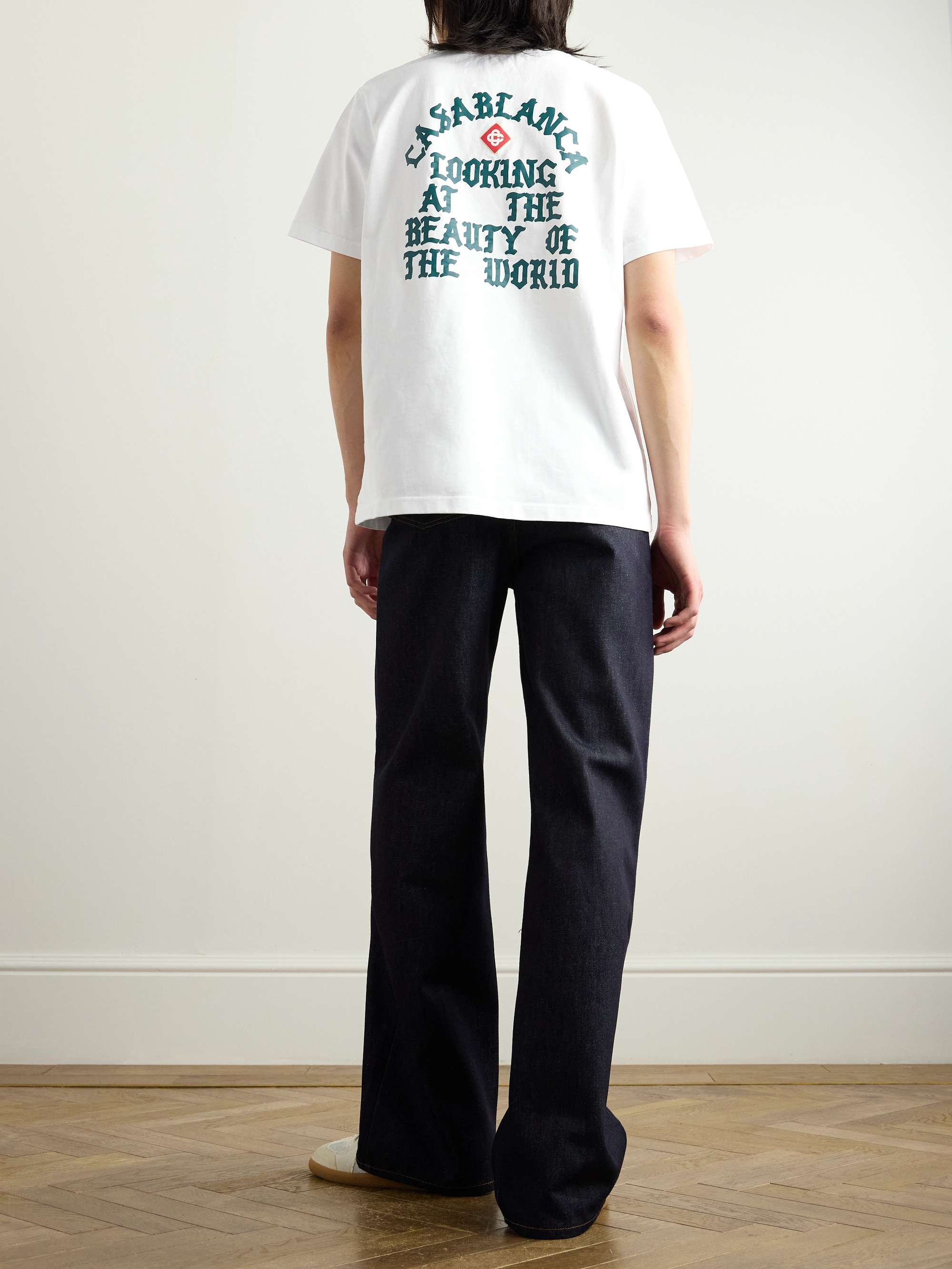 Looking at the Beauty of the World Logo-Print Organic Cotton-Jersey T-Shirt view