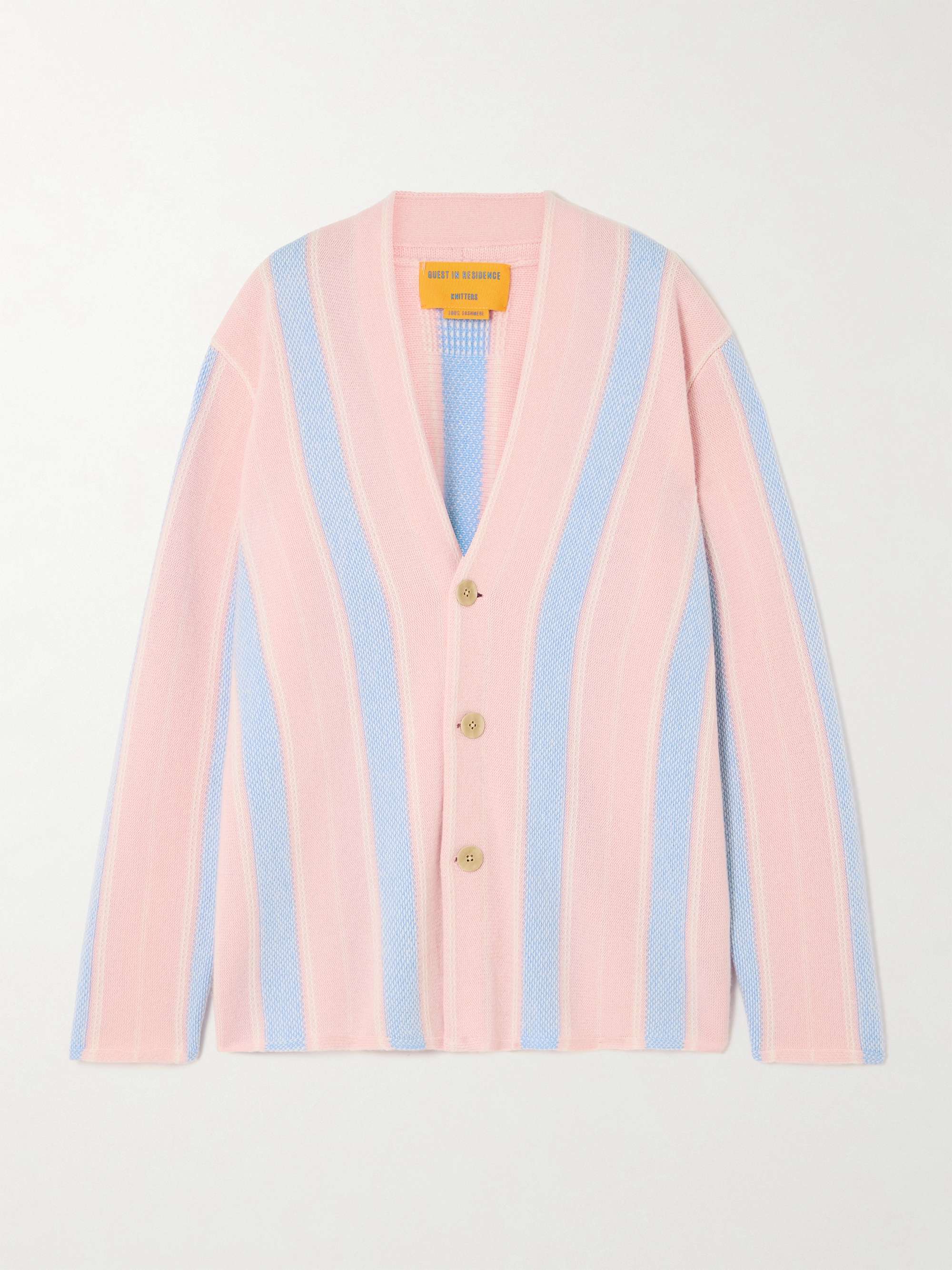 Baja Everywear striped cashmere cardigan hero visual