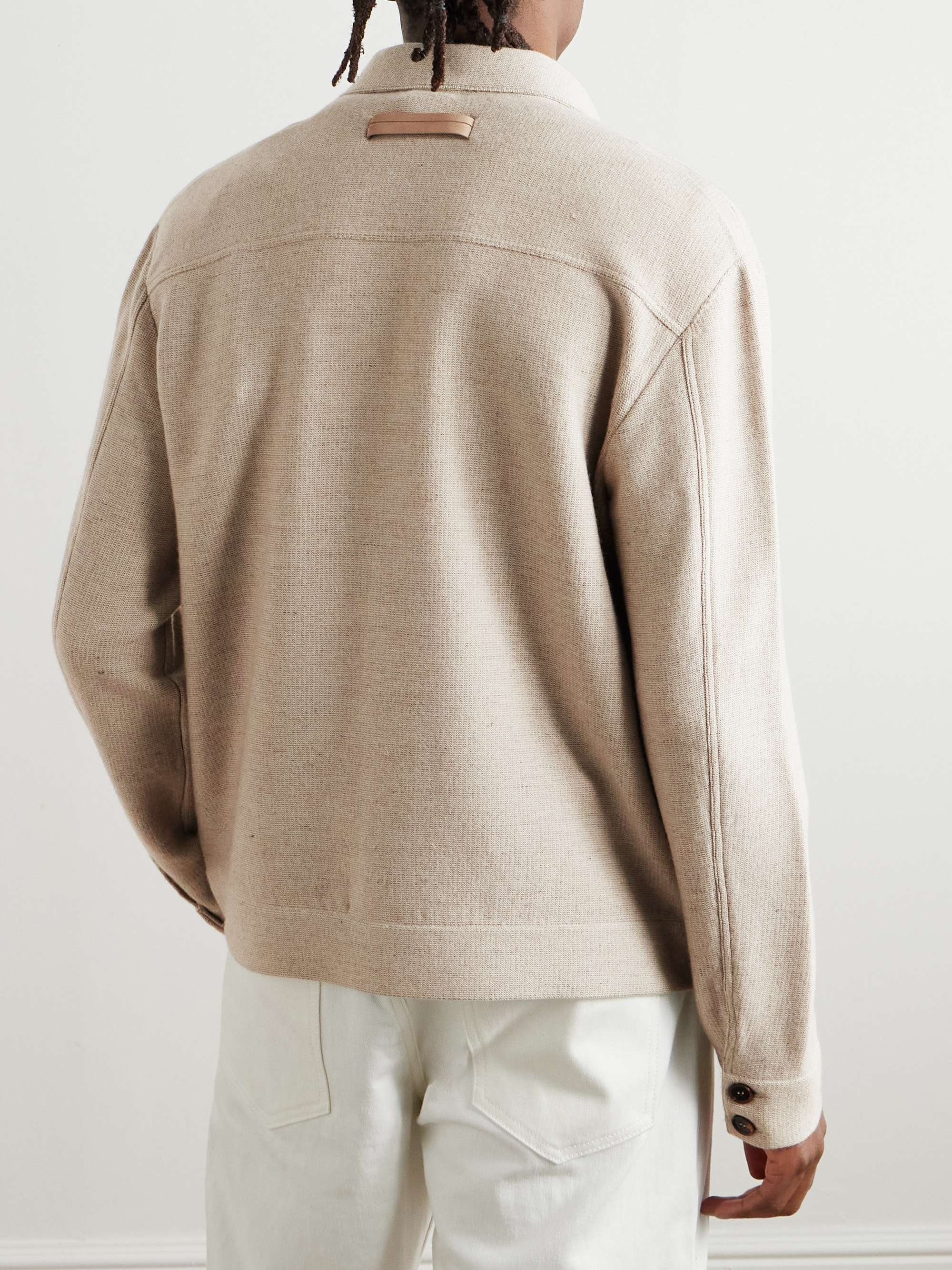 Wool, Cashmere, Linen and Silk-Blend Chore Jacket view