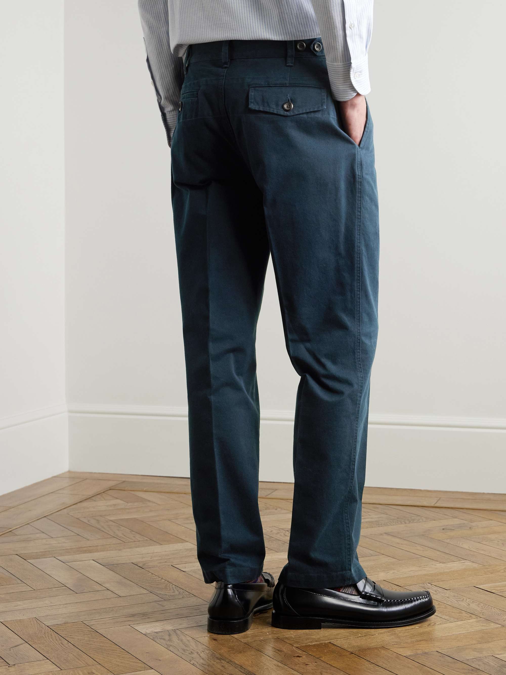 Mk. I Games Tapered Pleated Cotton-Twill Suit Trousers view