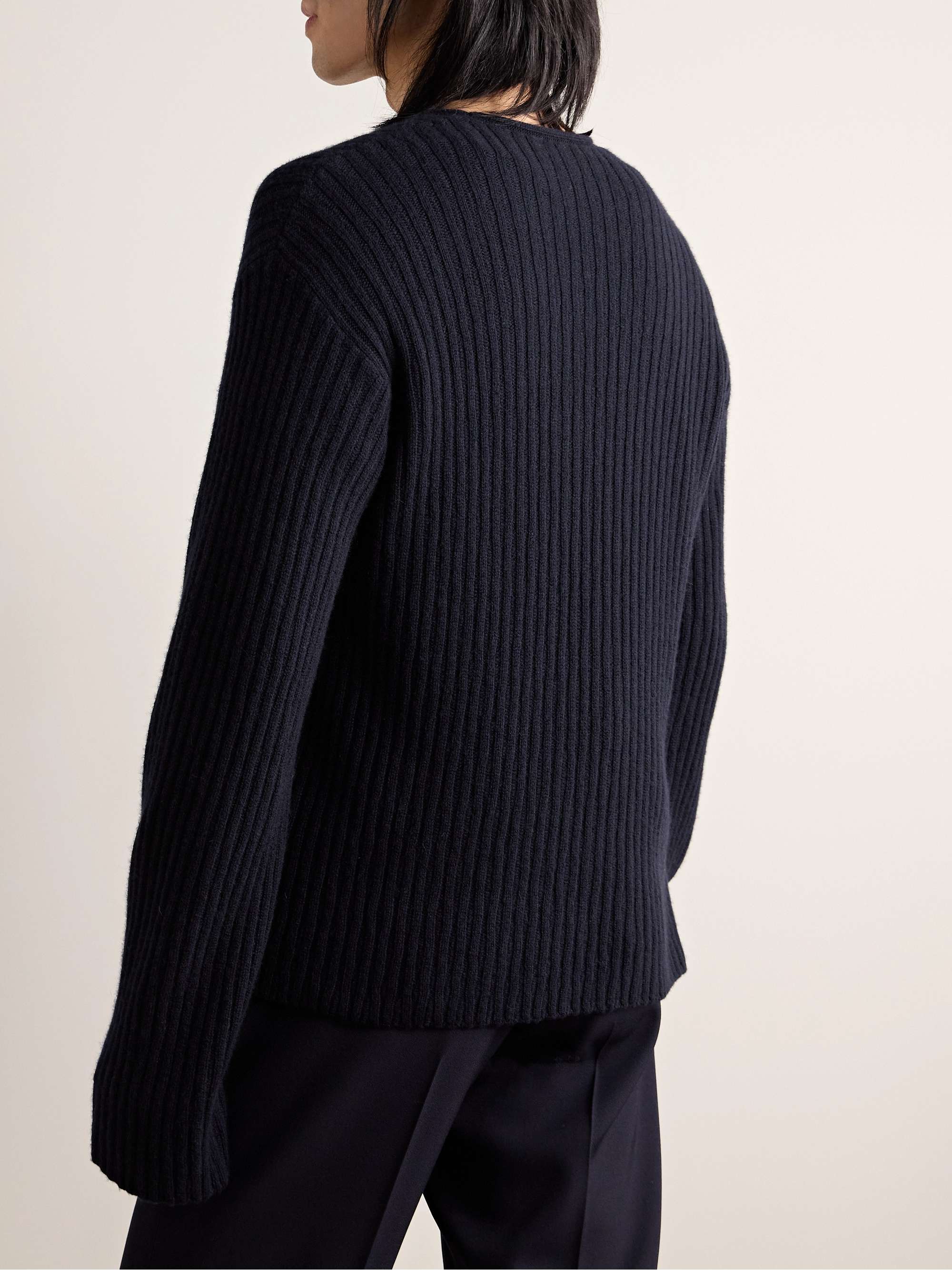 Gustave Ribbed Cashmere Sweater view