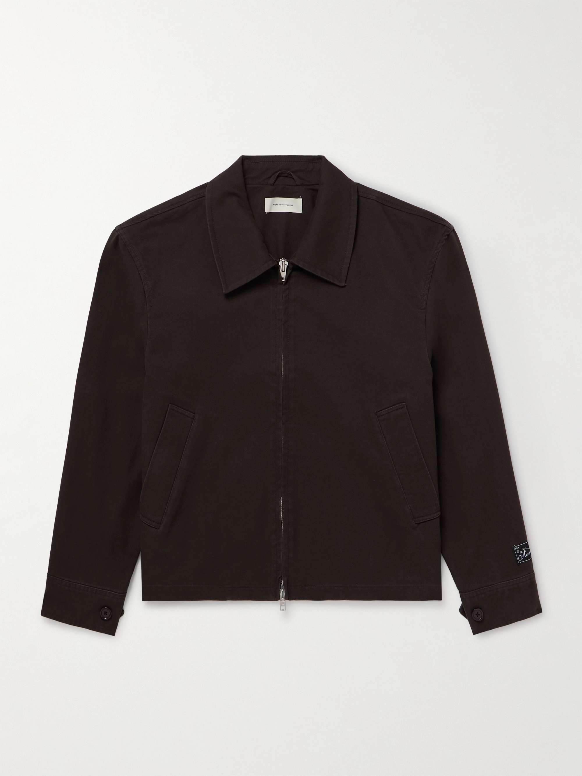 Work Logo-Appliquéd Cotton-Blend Twill Jacket hero visual