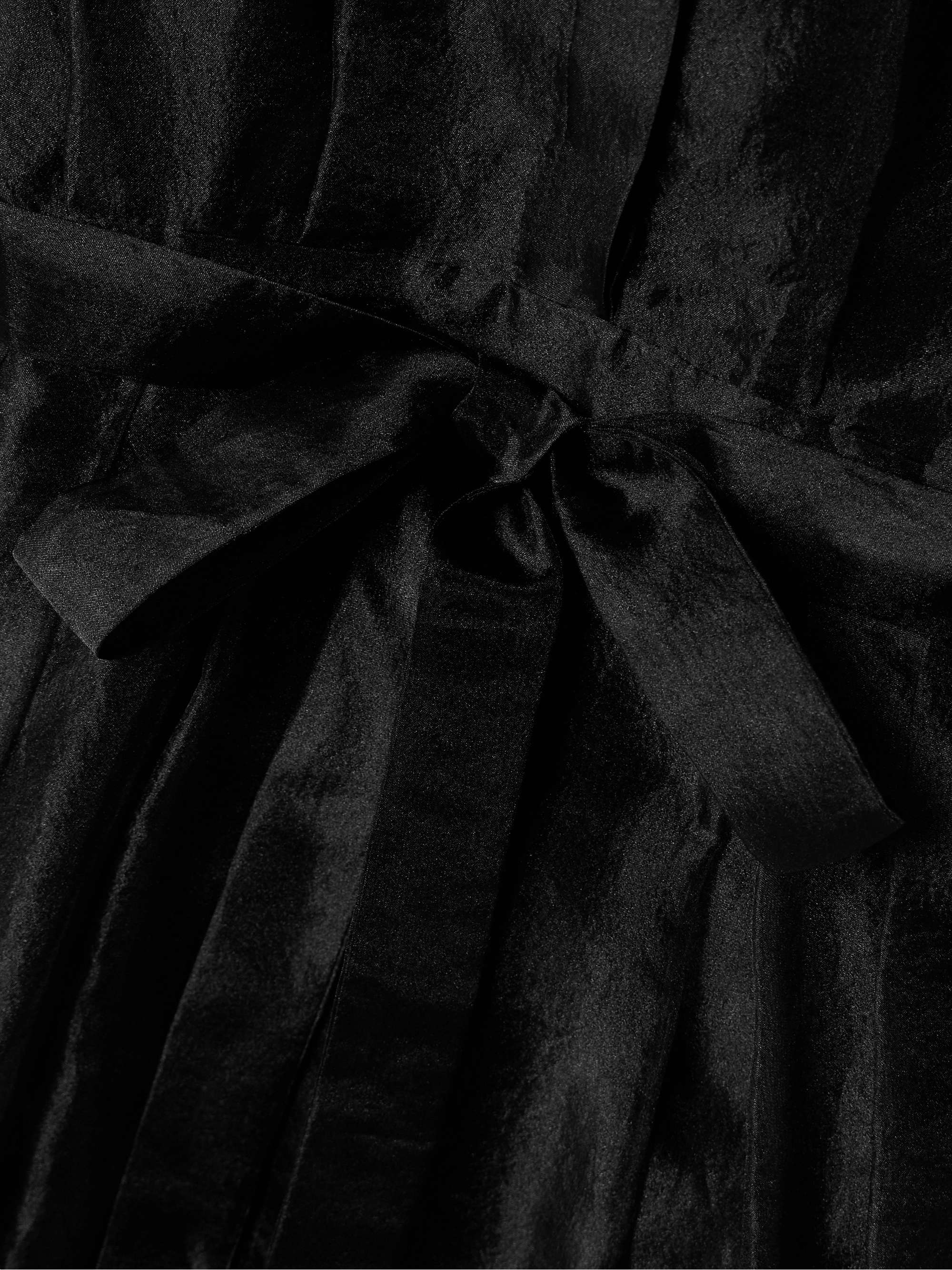 Montgomery belted pleated organza midi dress view