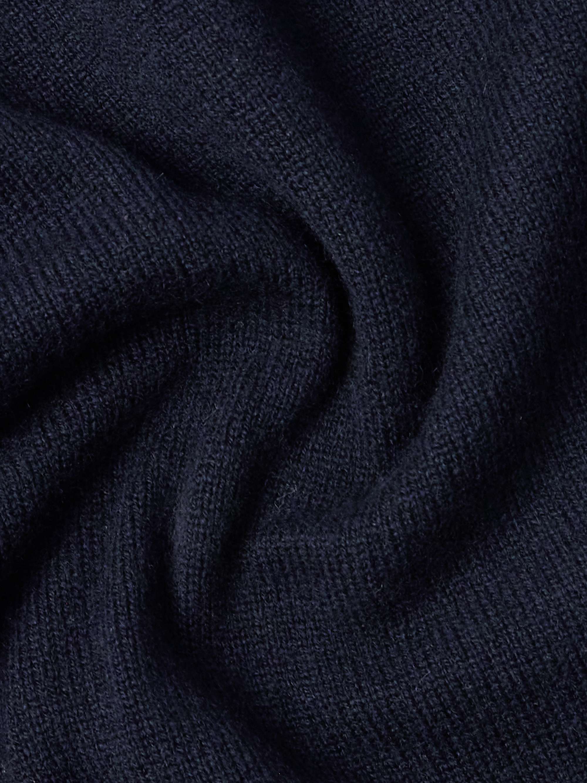 Ribbed Cashmere Zip-Up Sweater view