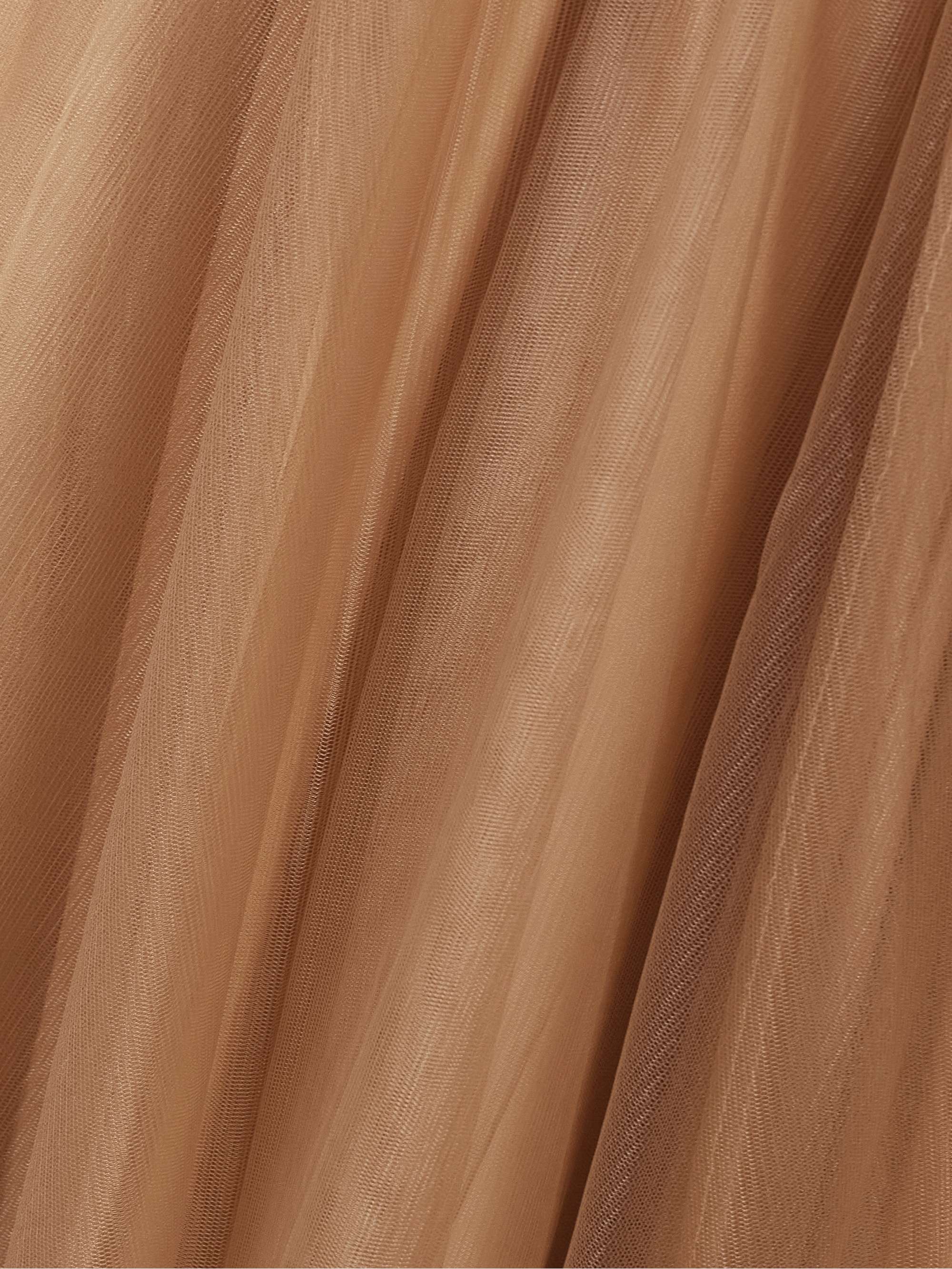 Antonia ruched gathered tulle gown view