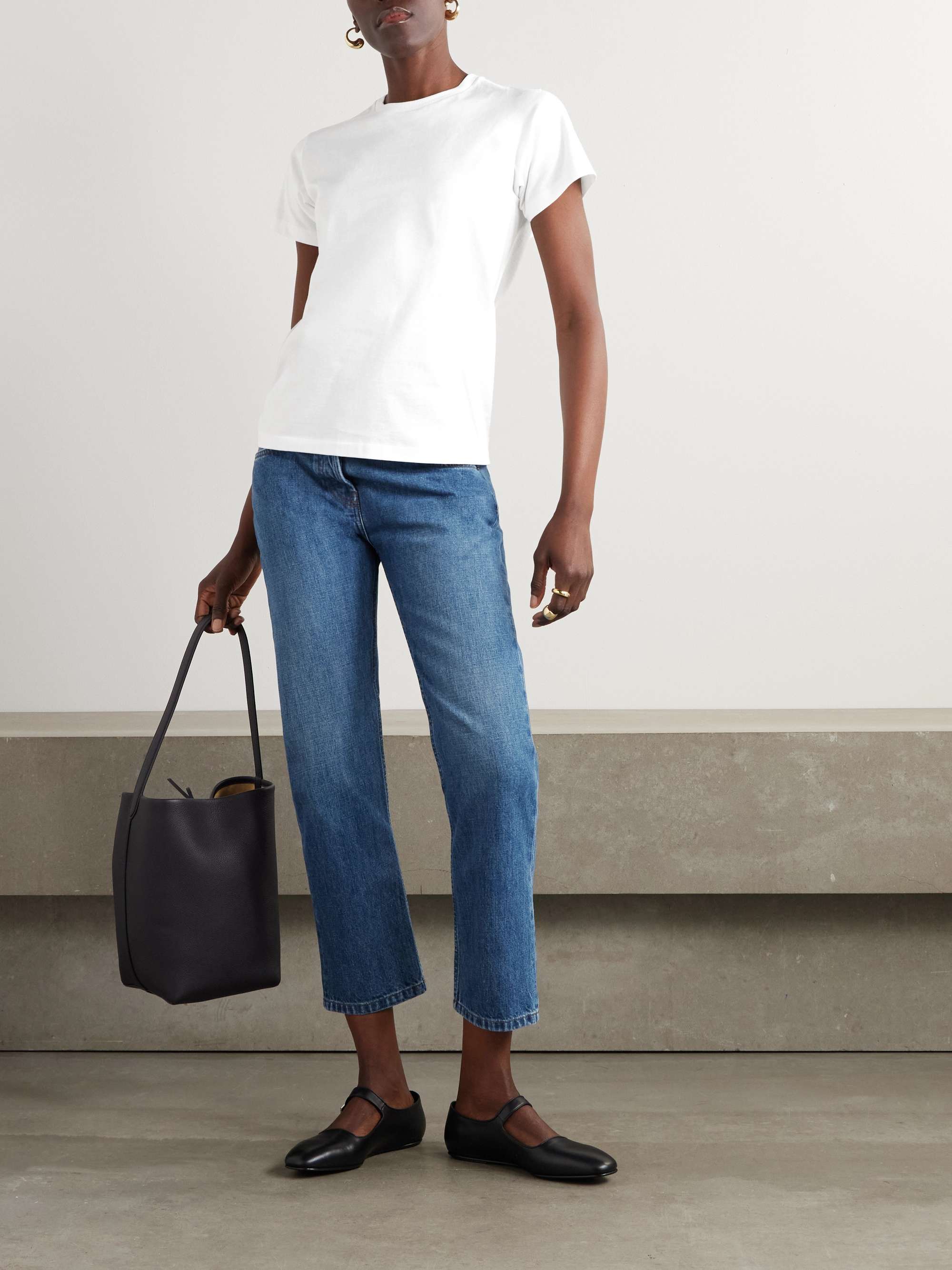 Riaco mid-rise straight-leg jeans view