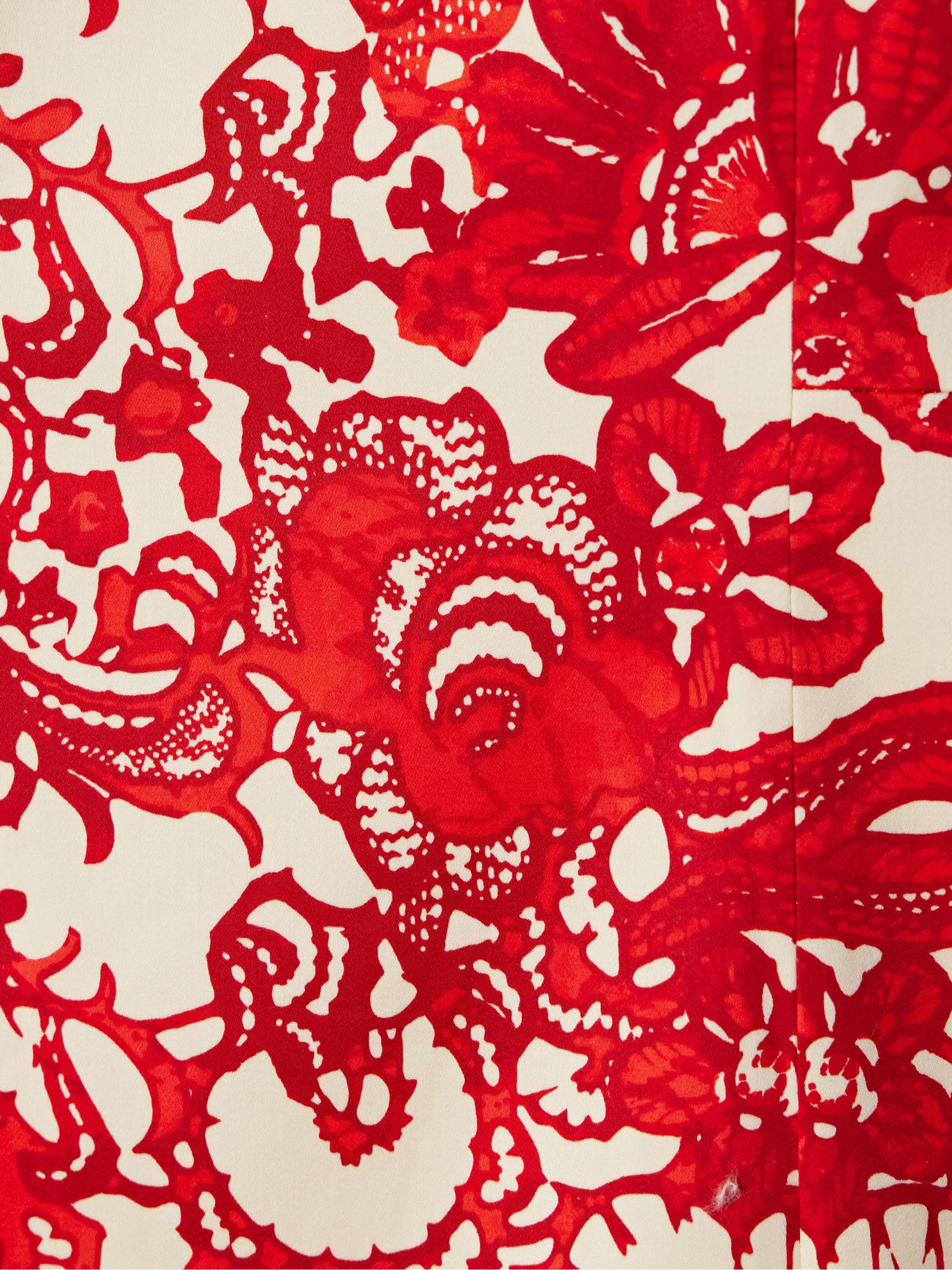 Anna fringed printed cotton-blend mini dress view
