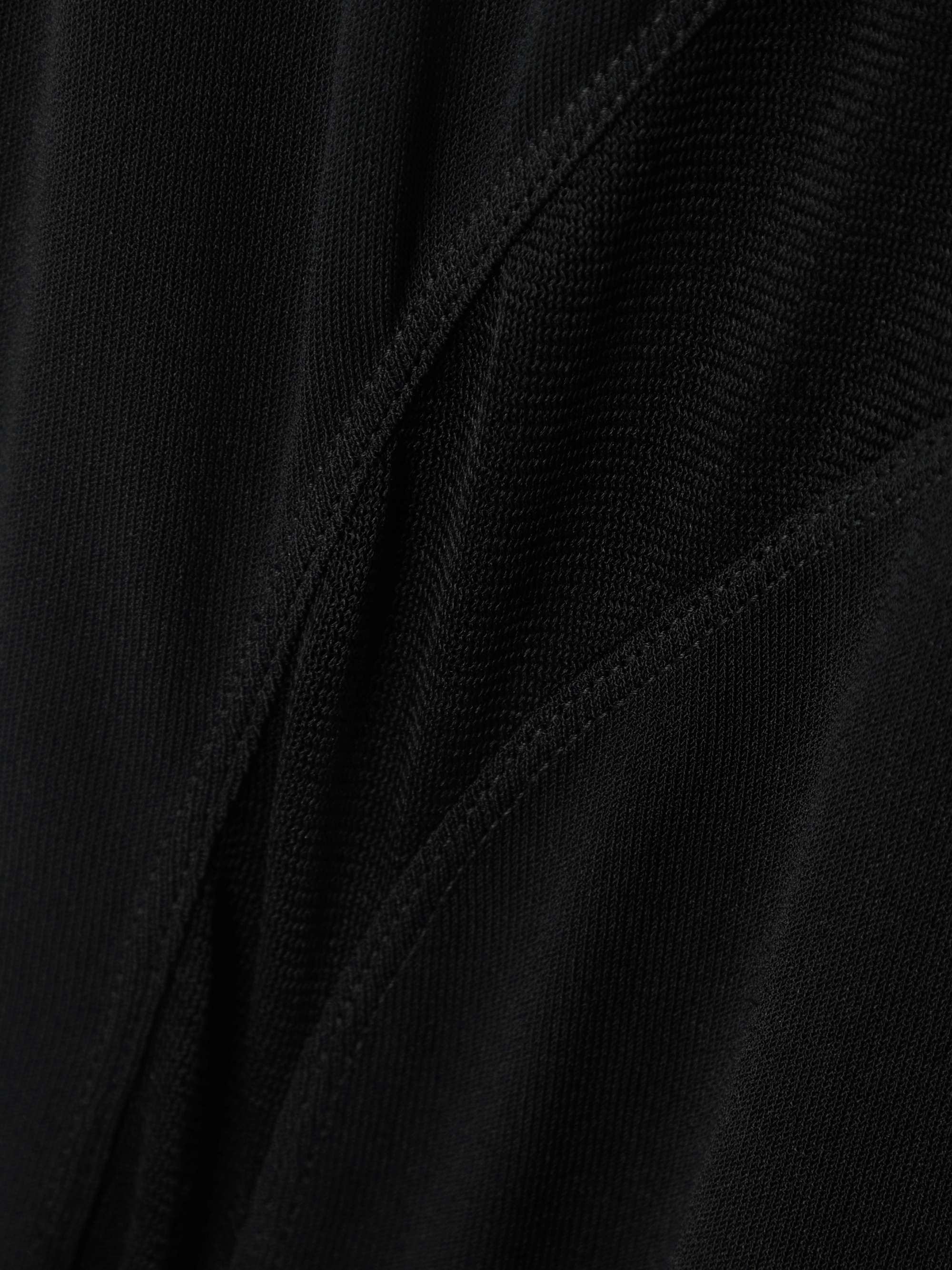 Silk-trimmed stretch-knit maxi dress view