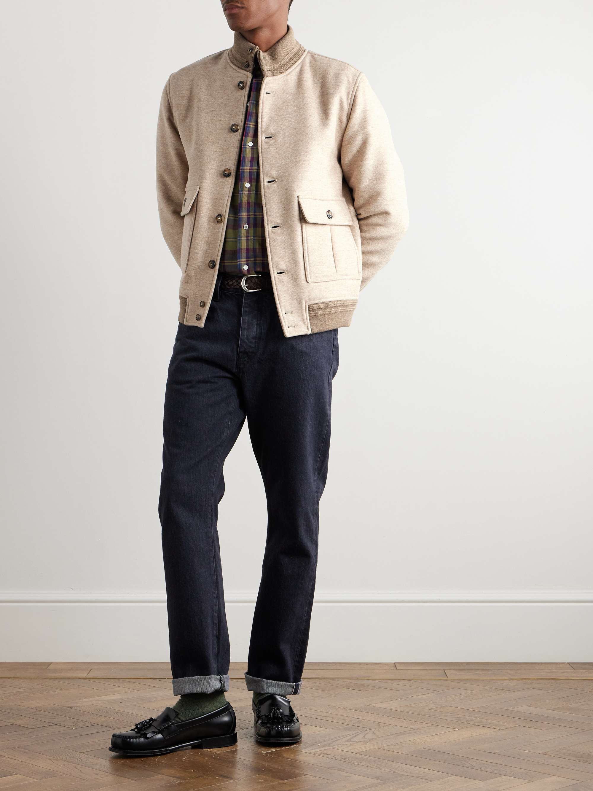 Virgin Wool Bomber Jacket view