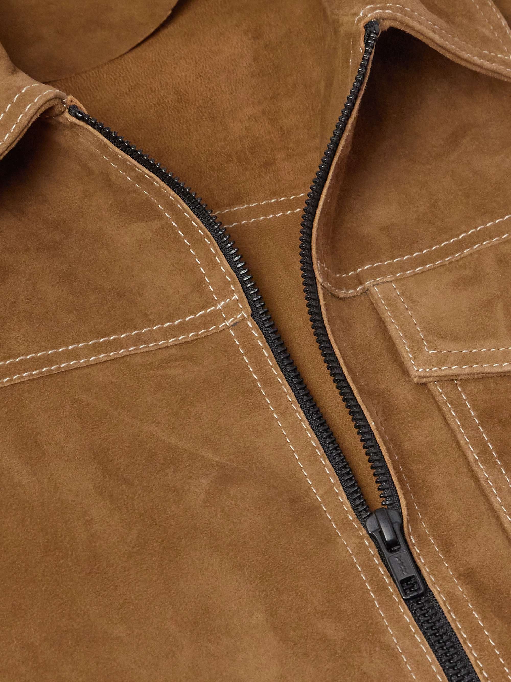 Hardwick Slim-Fit Suede Chore Jacket view