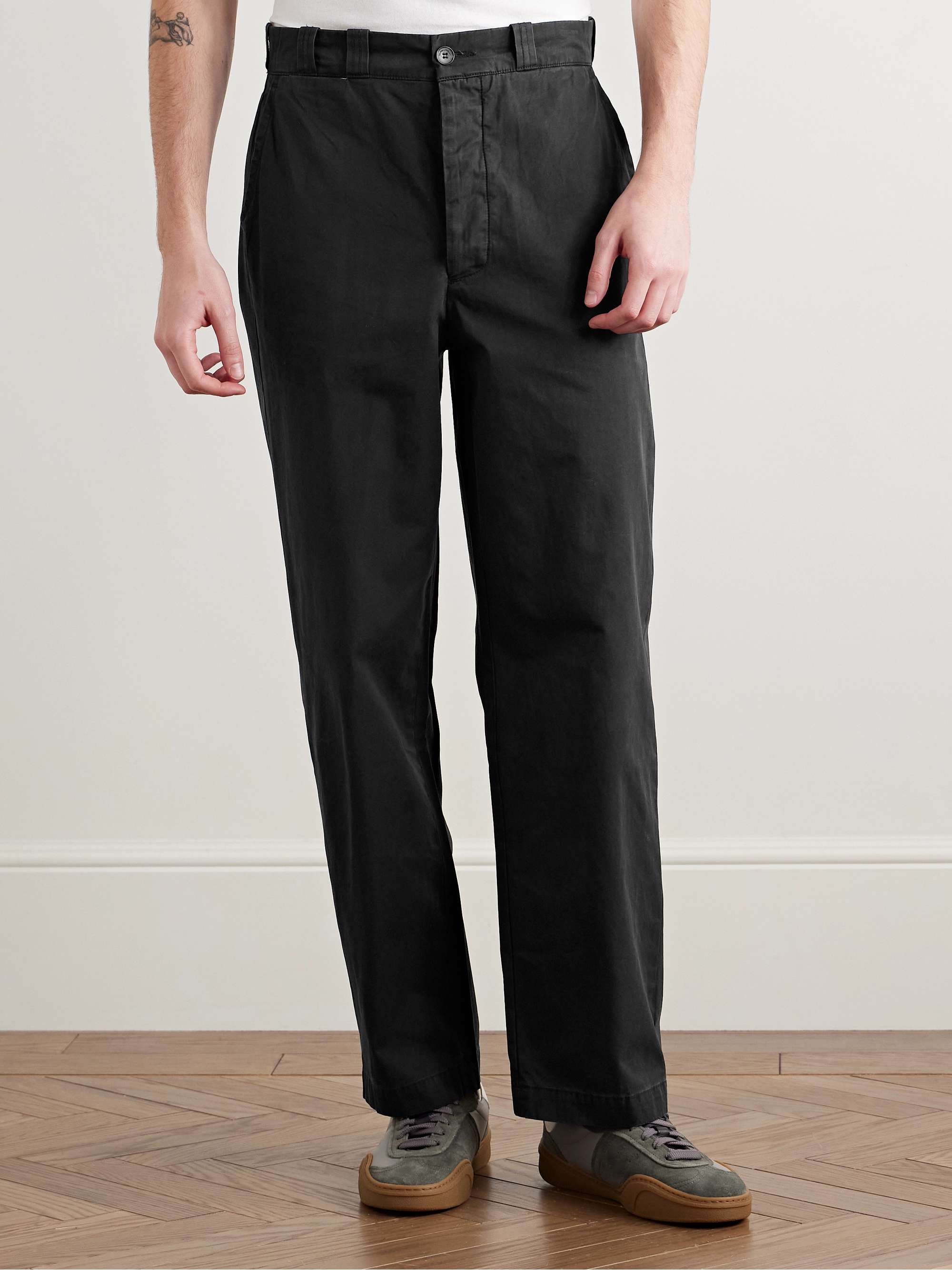 Norm Straight-Leg Cotton Trousers view