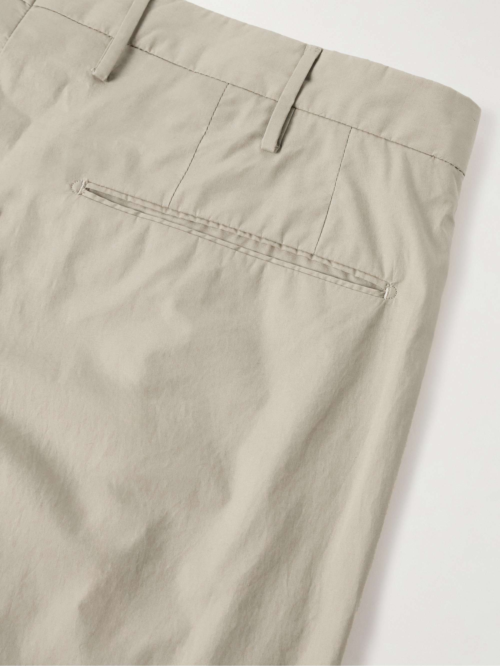Venezia 1951 Slim-Fit Cotton-Blend Poplin Trousers view