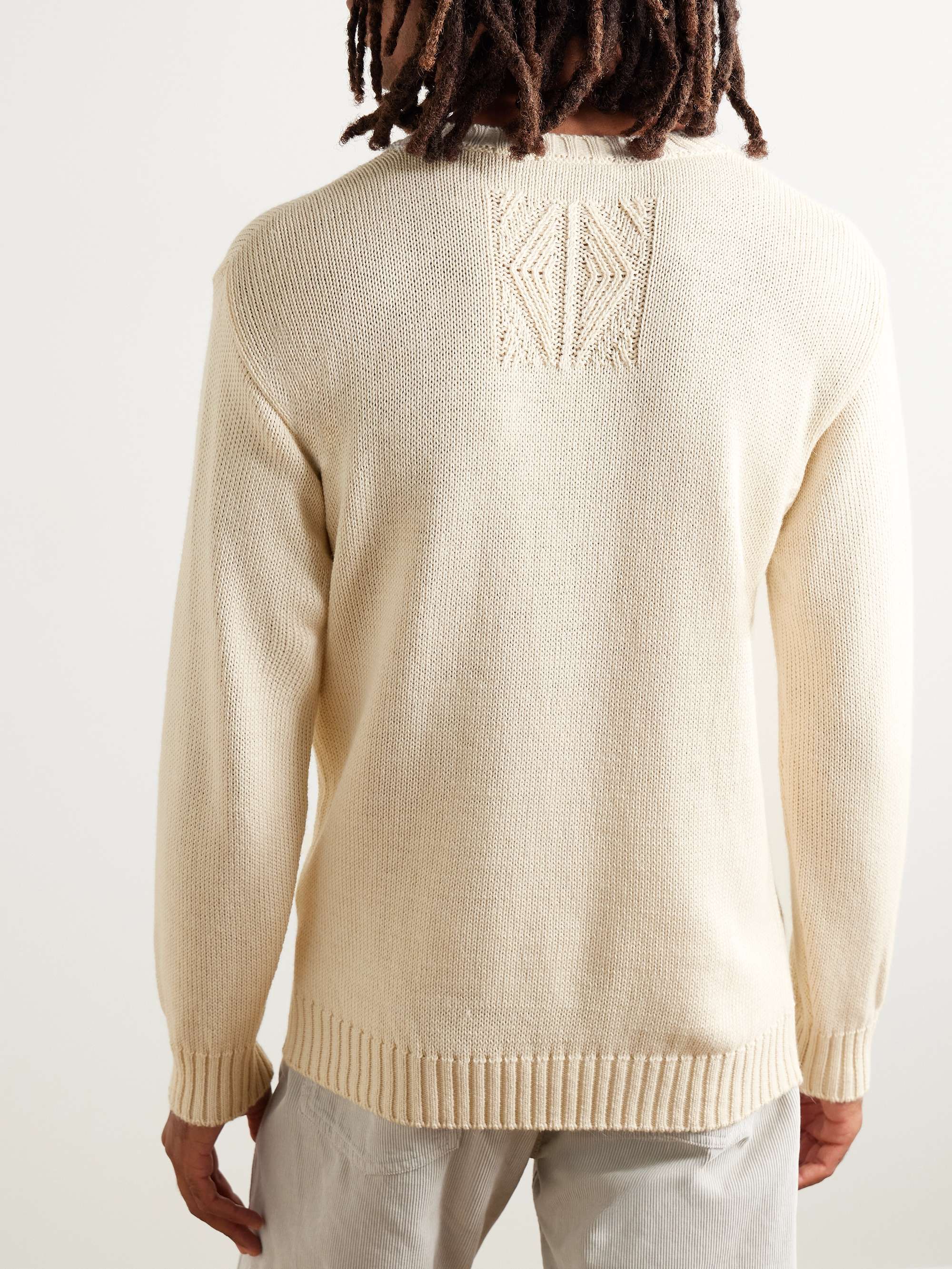 Alpaca, Merino Wool, Cashmere and Silk-Blend Sweater view