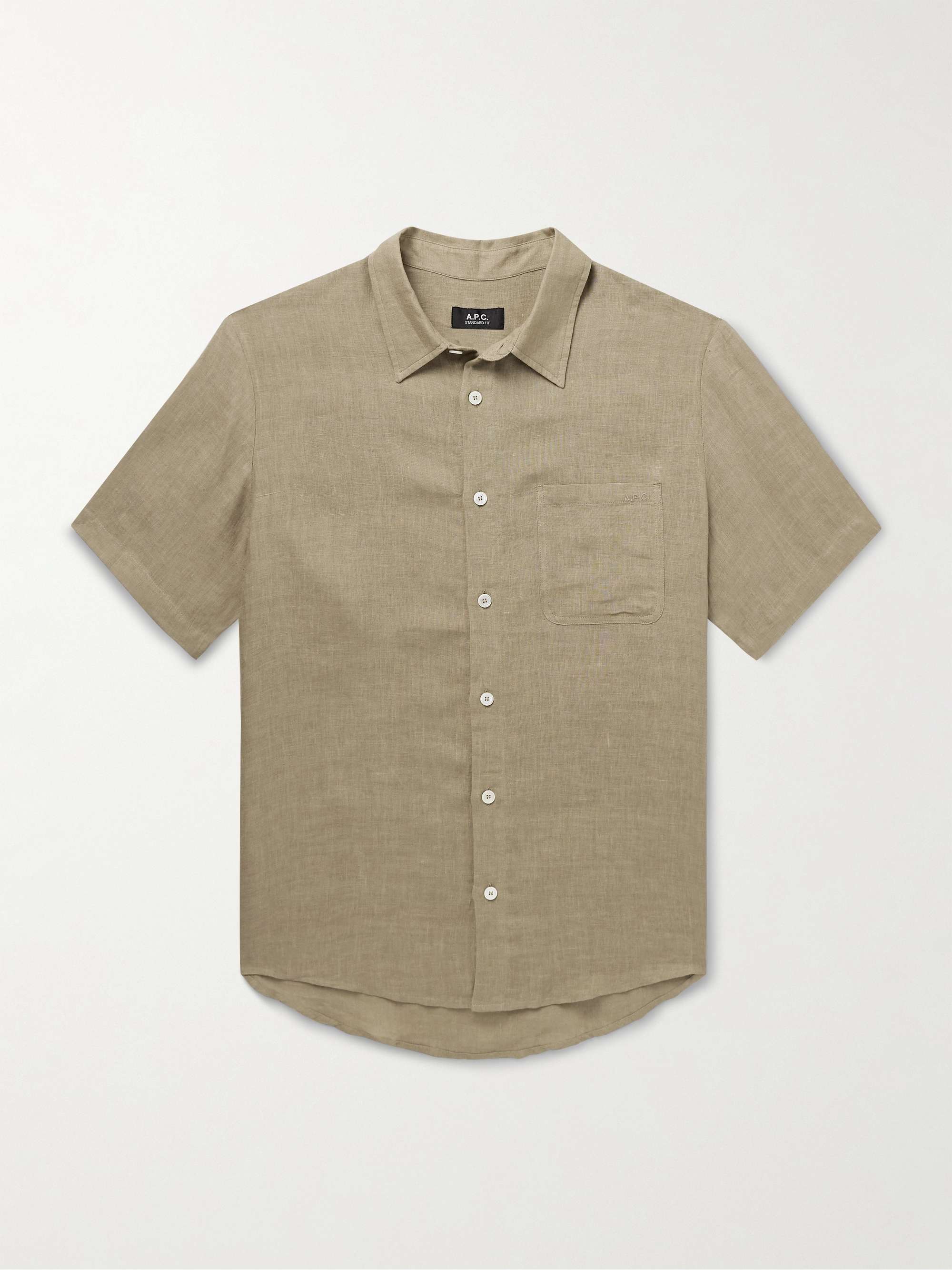 Bellini Logo-Embroidered Linen Shirt hero visual
