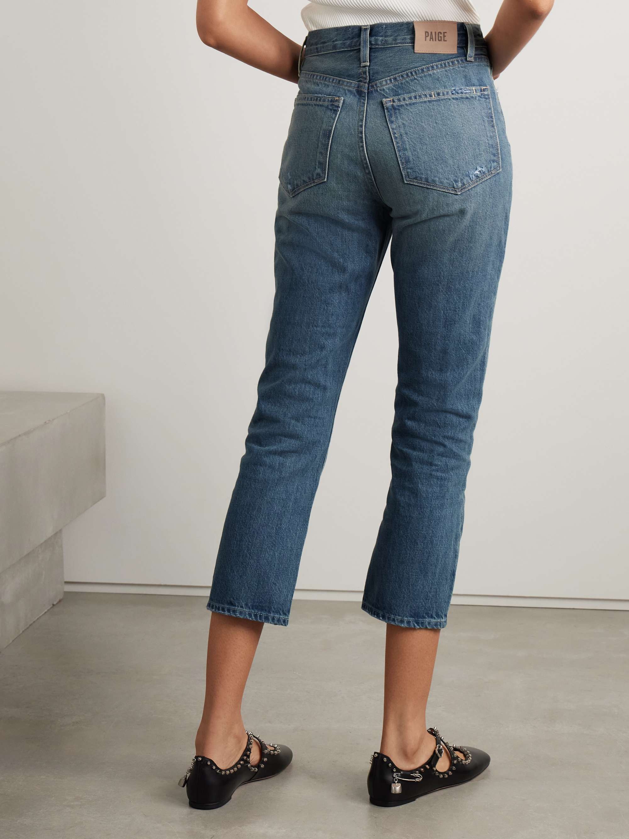 Billy cropped high-rise straight-leg jeans view