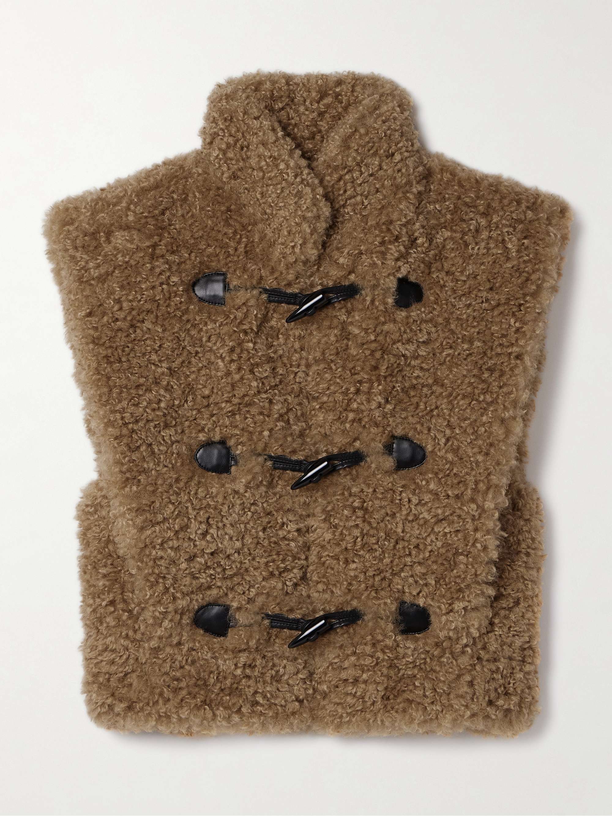 Alisa cropped faux shearling vest hero visual