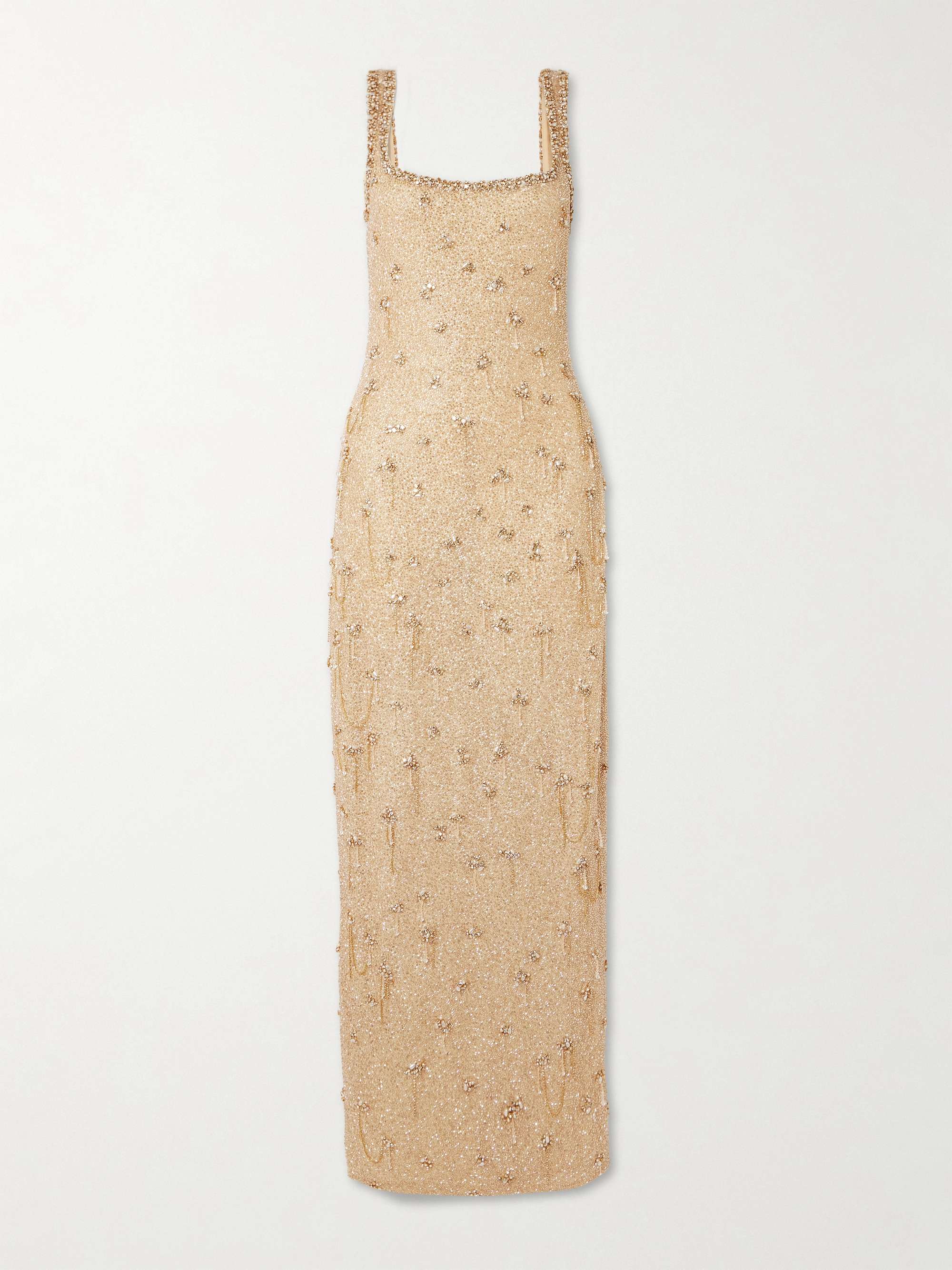 Athena embellished beaded tulle gown hero visual