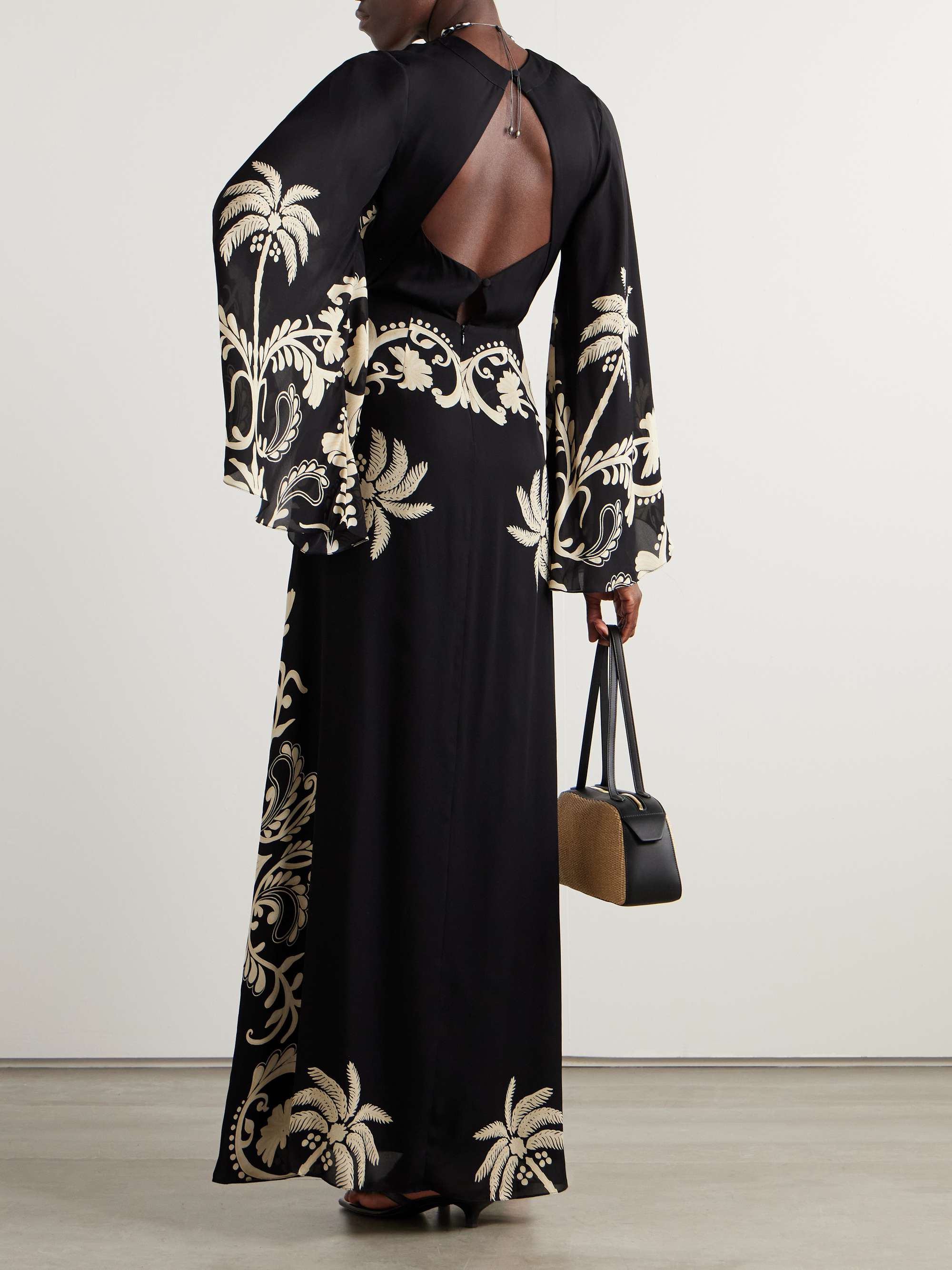 Legenda del Tiempo printed silk-georgette maxi dress view