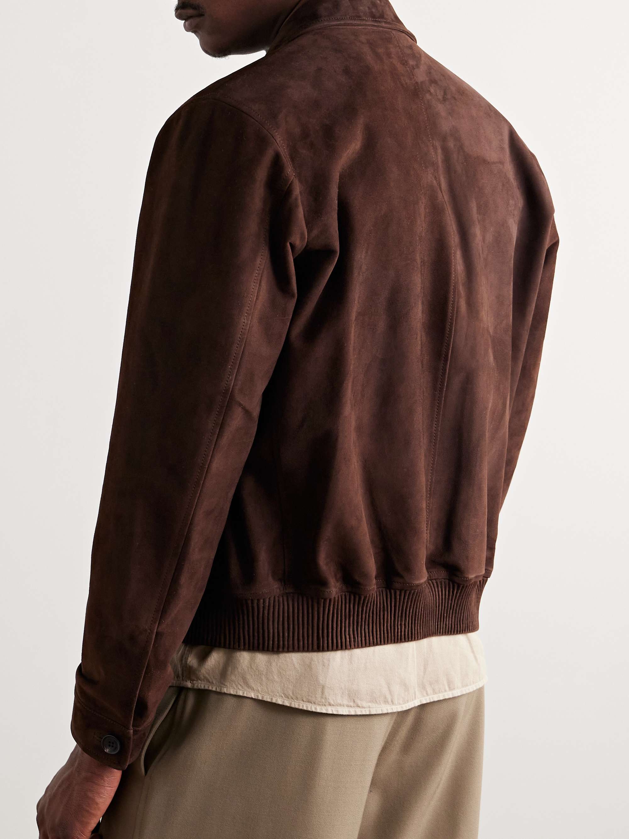 Kane Rain System® Suede Bomber Jacket view
