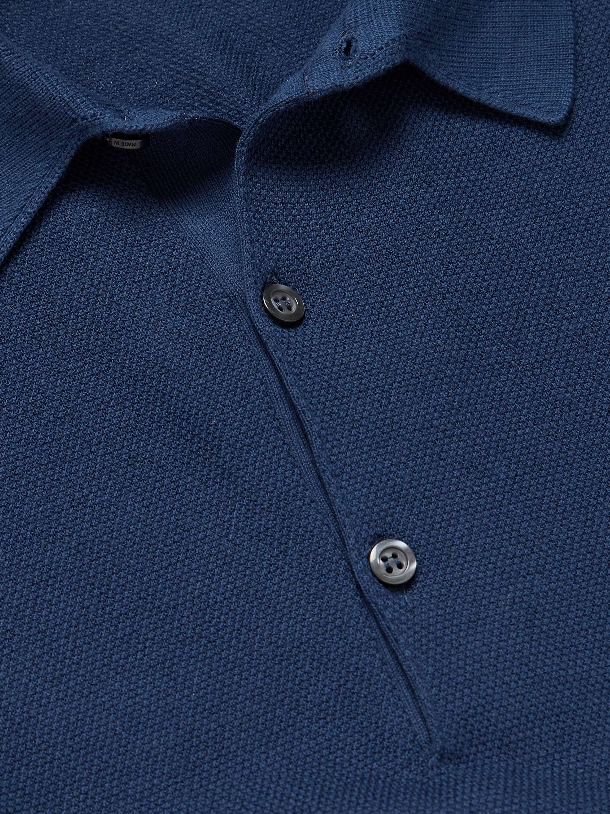 Roth Slim-Fit Sea Island Cotton-Piqué Polo Shirt view