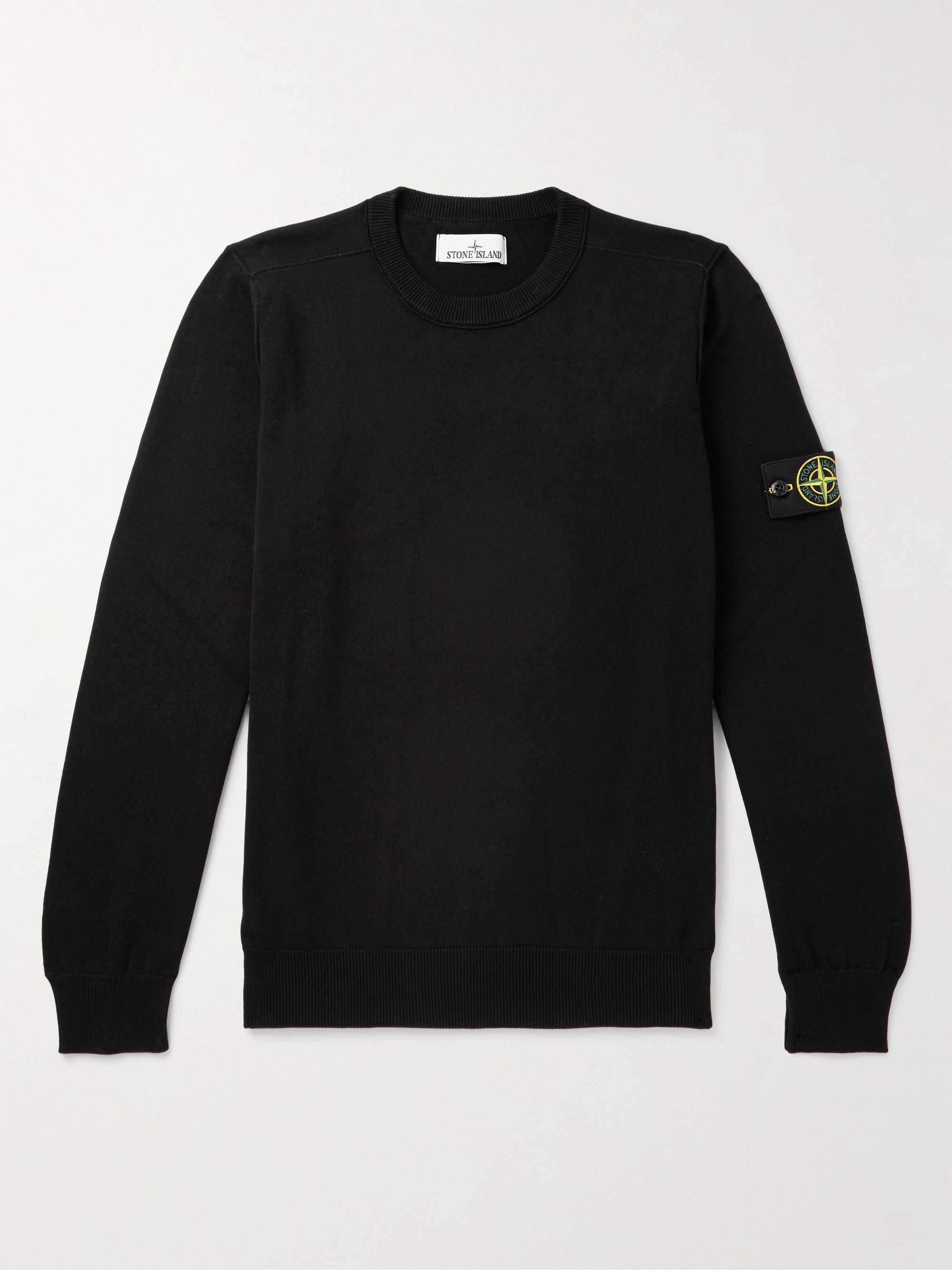 Logo-Appliquéd Cotton Sweater hero visual