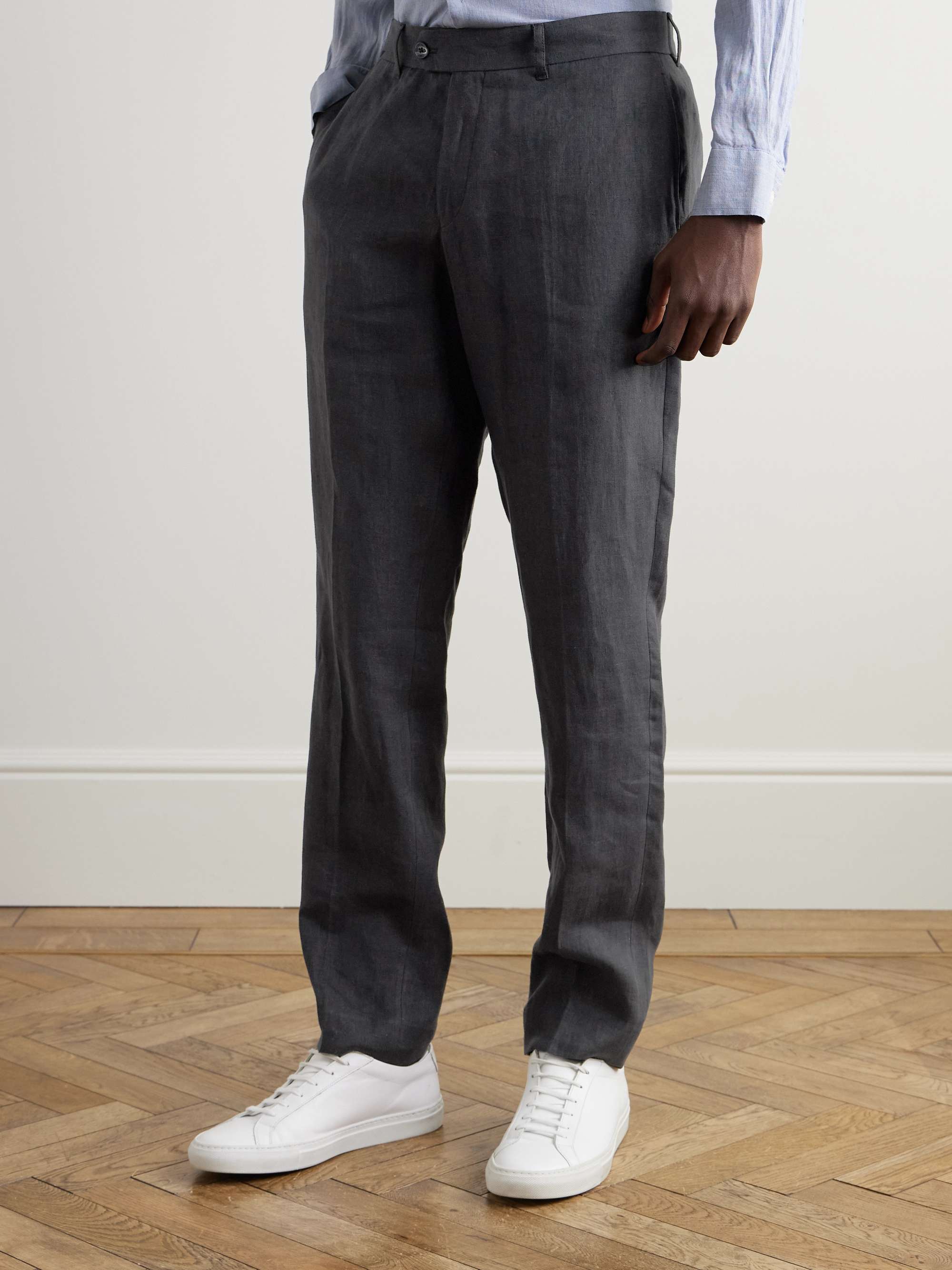 Affonso Tapered Linen Suit Trousers view