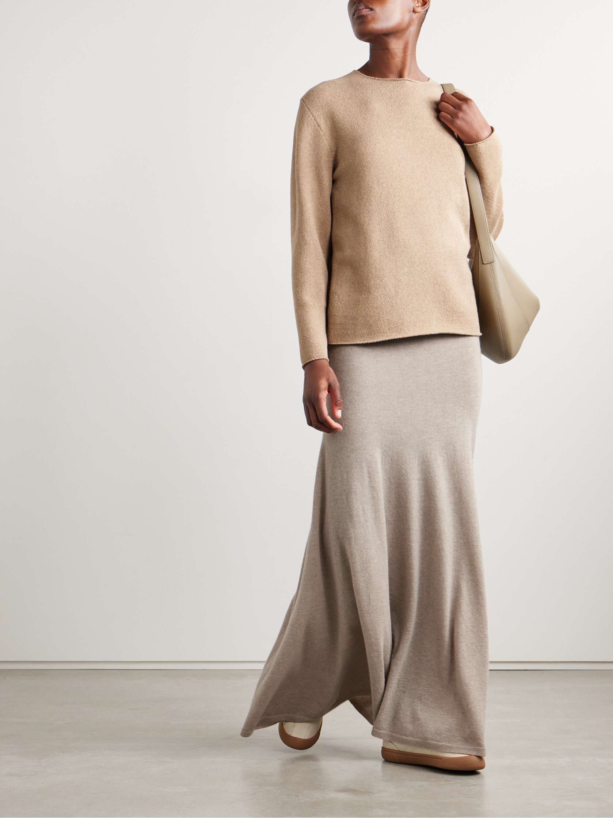 Jovian cashmere maxi skirt view