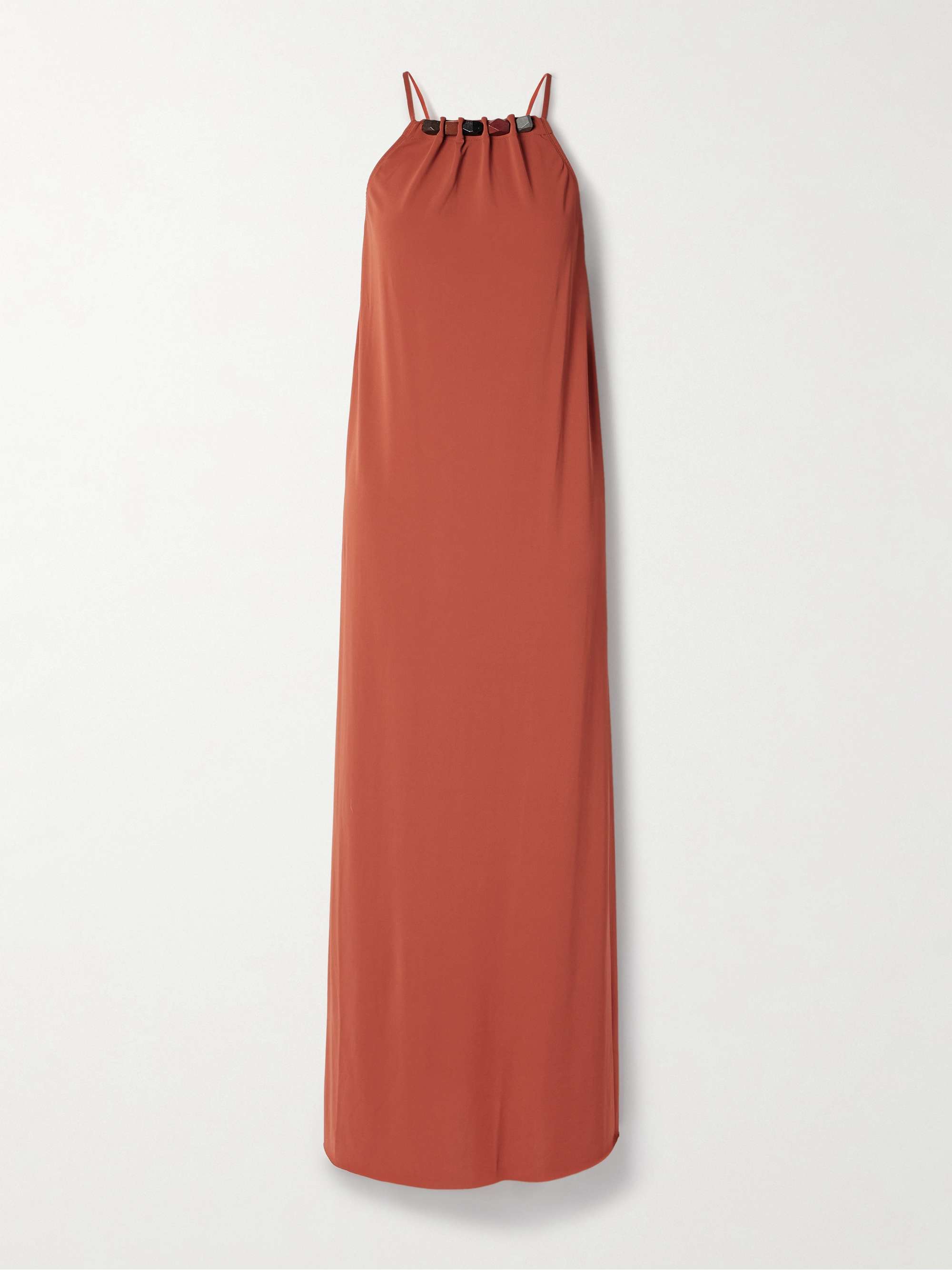 Tiana bead-embellished crepe-jersey maxi dress hero visual