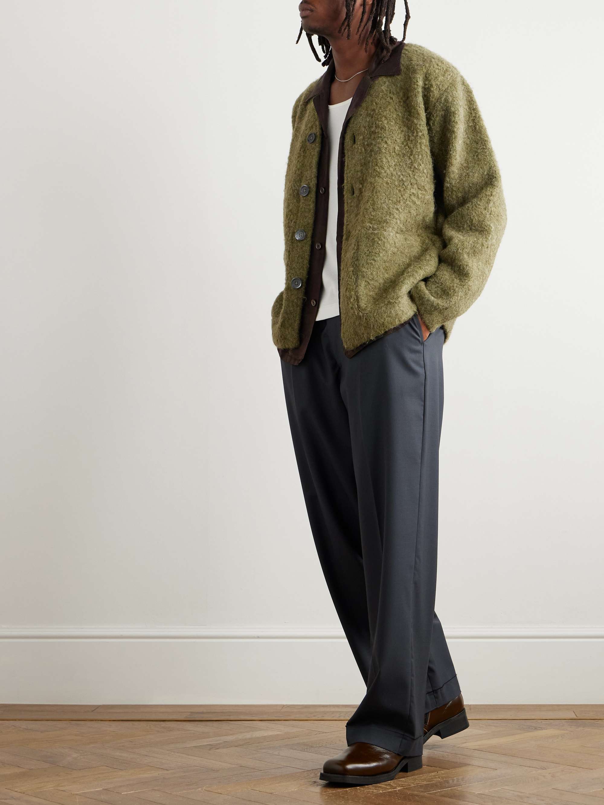 Brushed-Knit Cardigan view