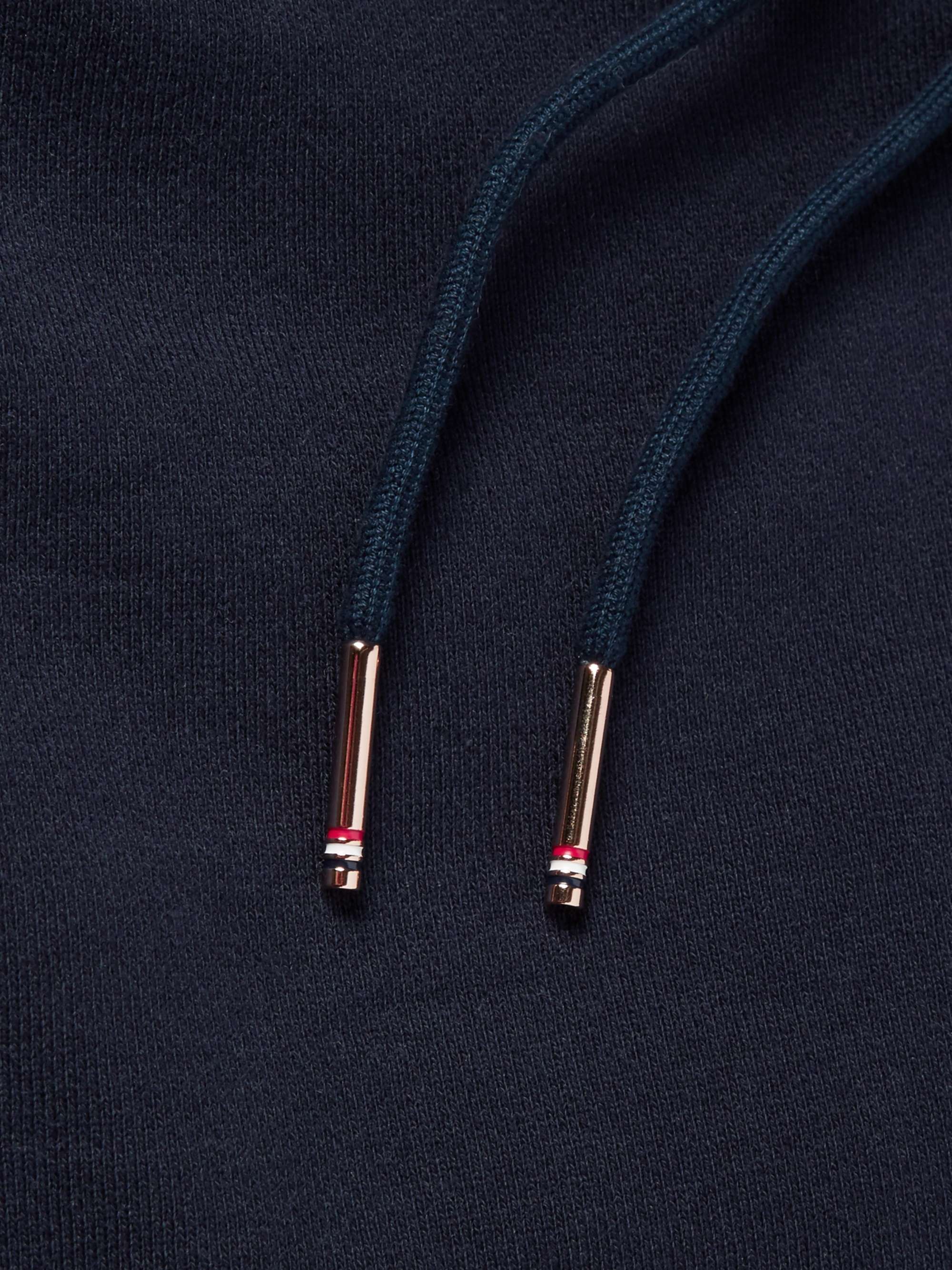Striped Loopback Cotton-Jersey Shorts view