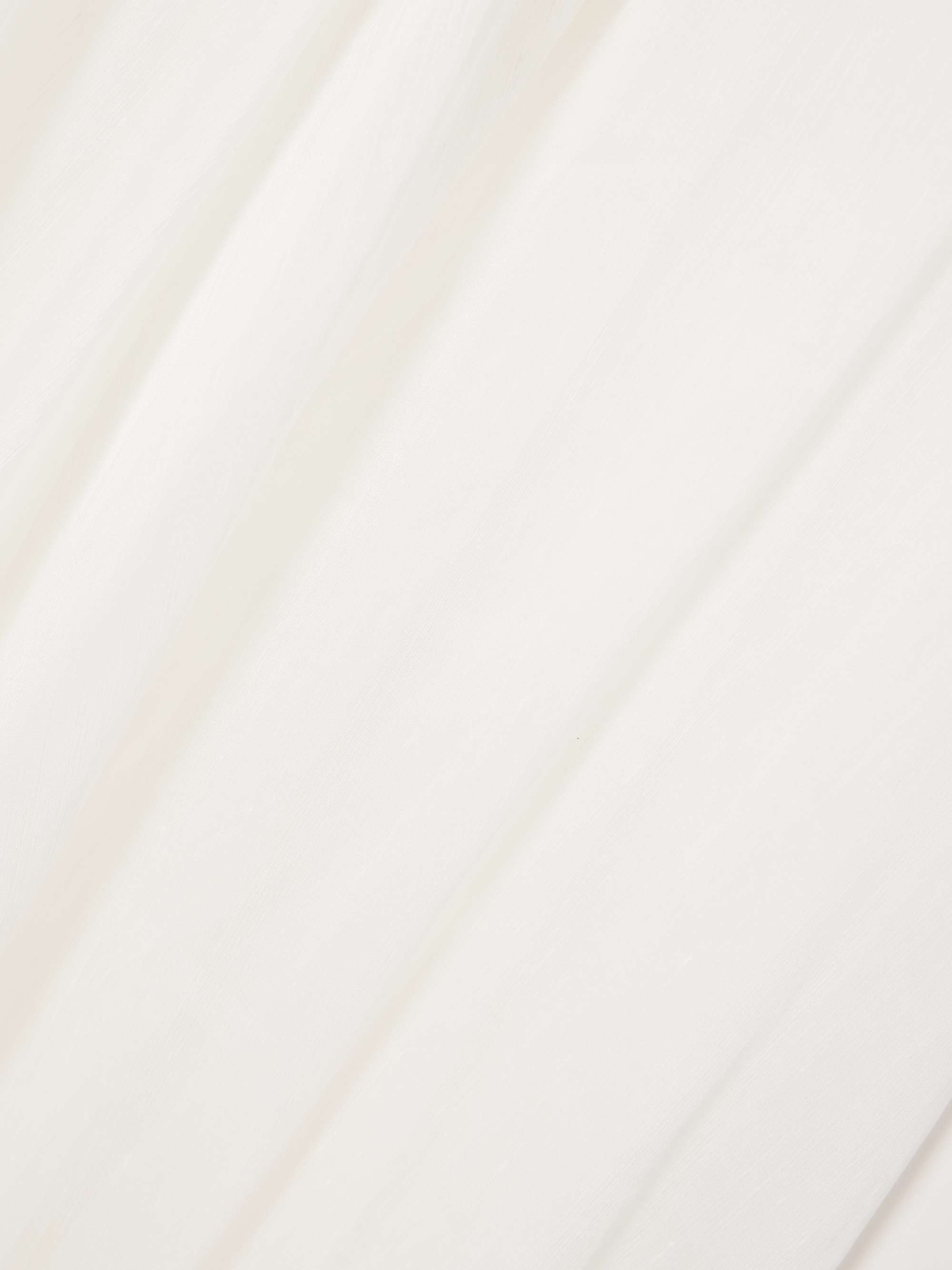 Aire strapless ponte and linen and silk-blend midi dress view